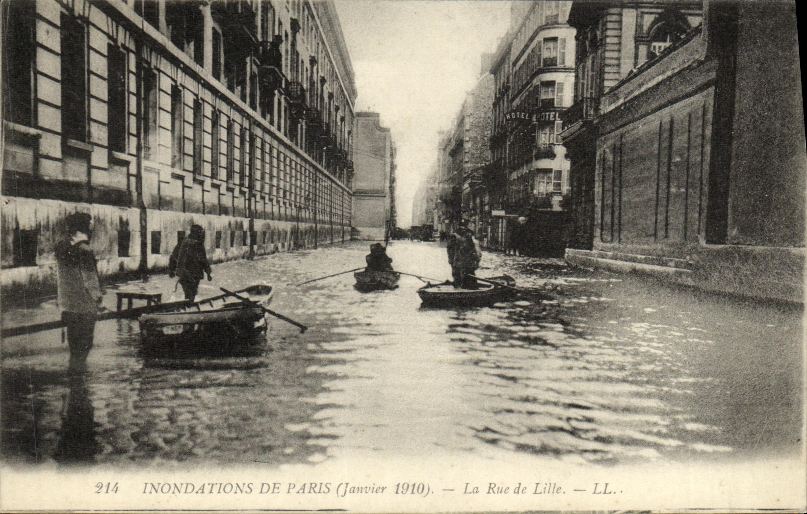CPA Inondations De Paris La Rue De Lille