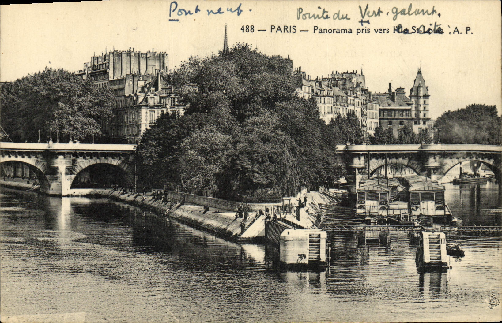 CPA Paris Panorama Pris Vers l'Ile Saint Louis