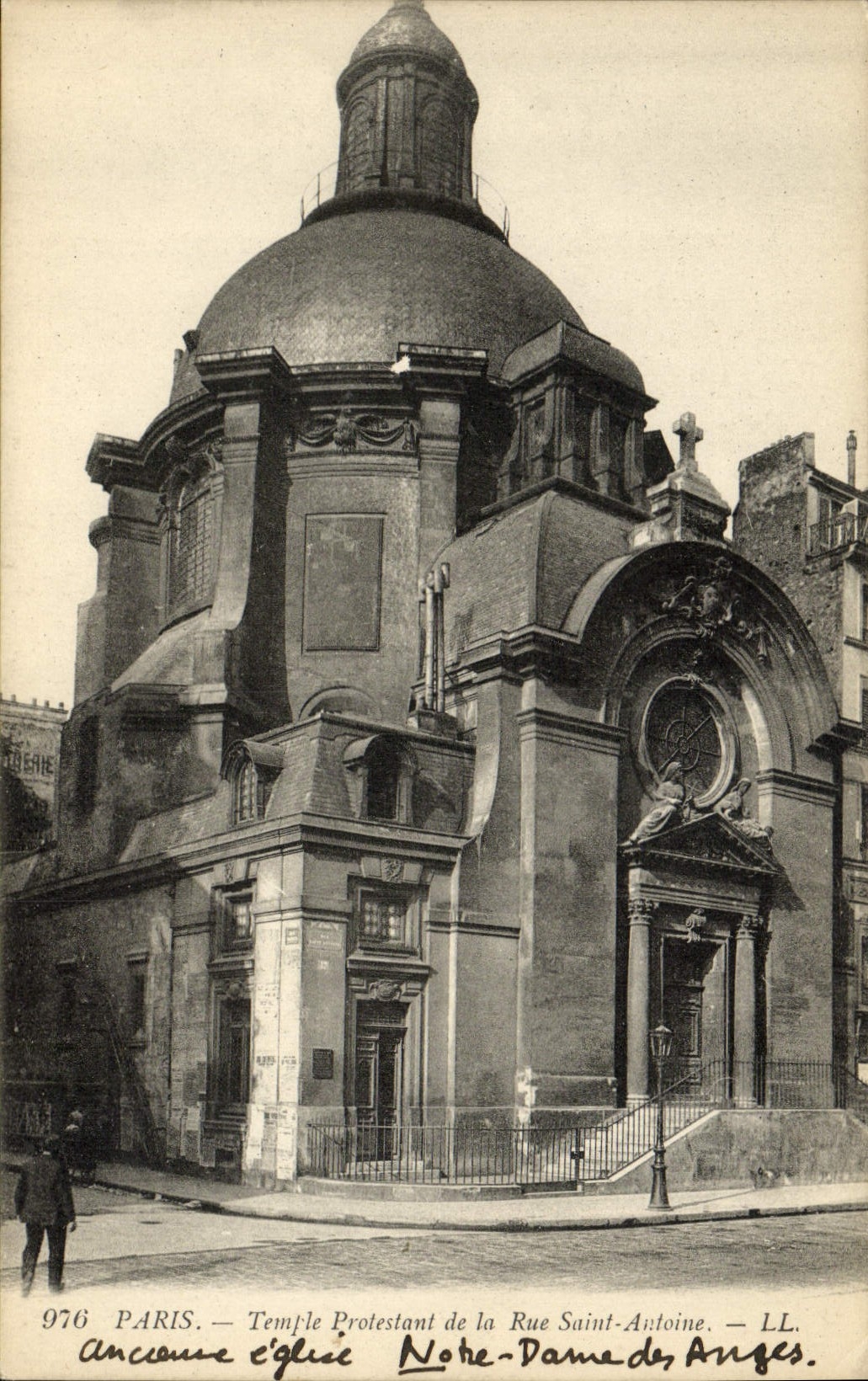 CPA Paris Temple Protestant de la Rue Saint Antoine