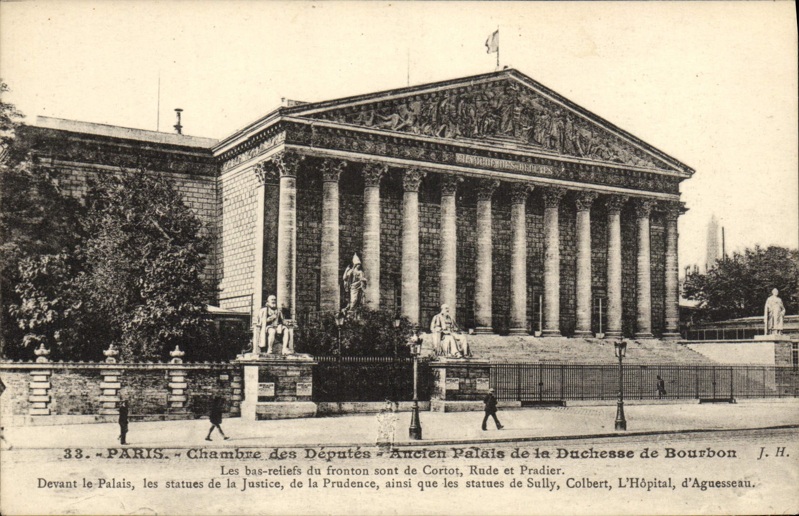 CPA Paris Chambre des Deputes Aneien Palais de la Duchesse de Bourbon