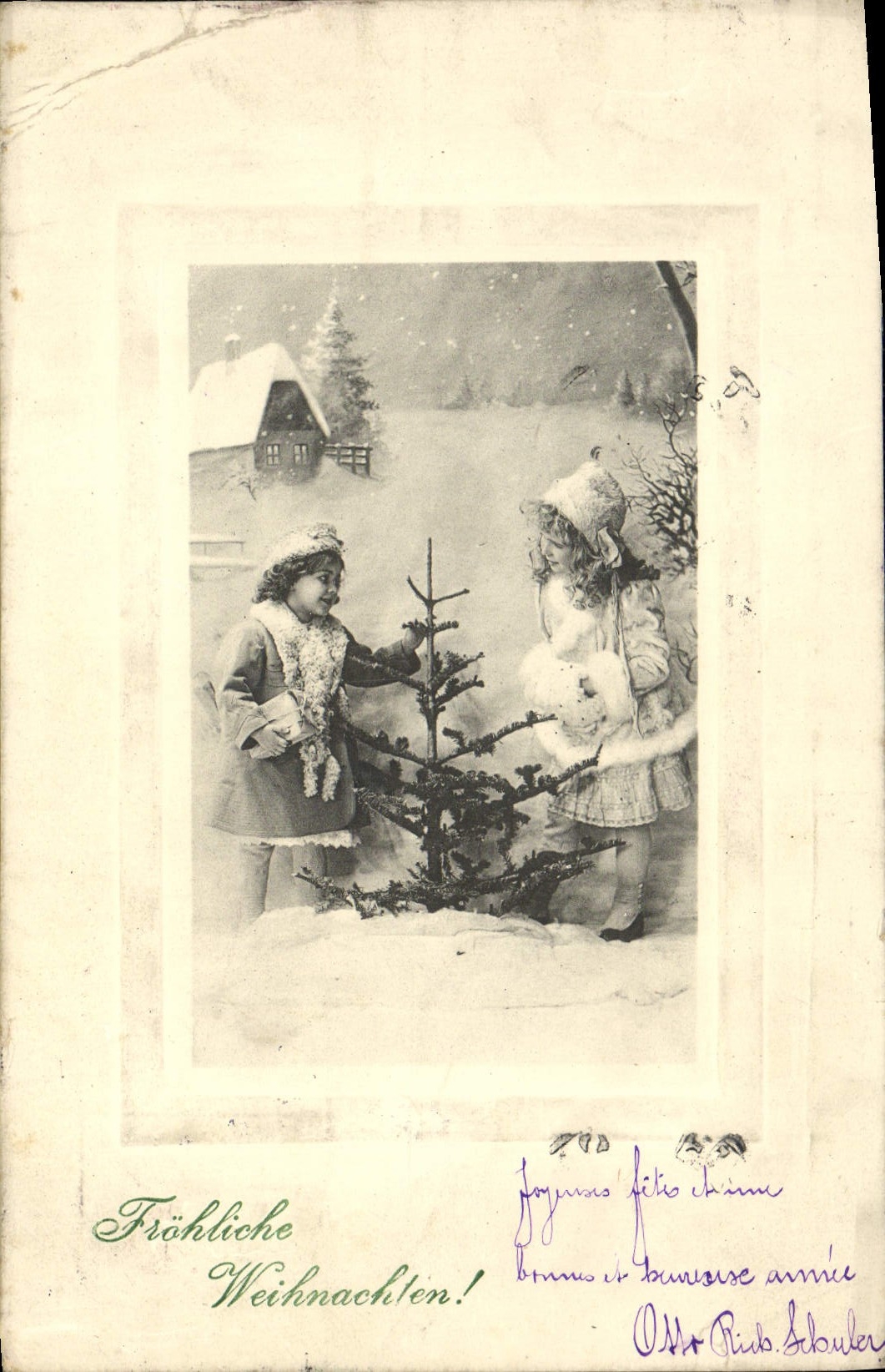 CPA Bonne Annee Enfants