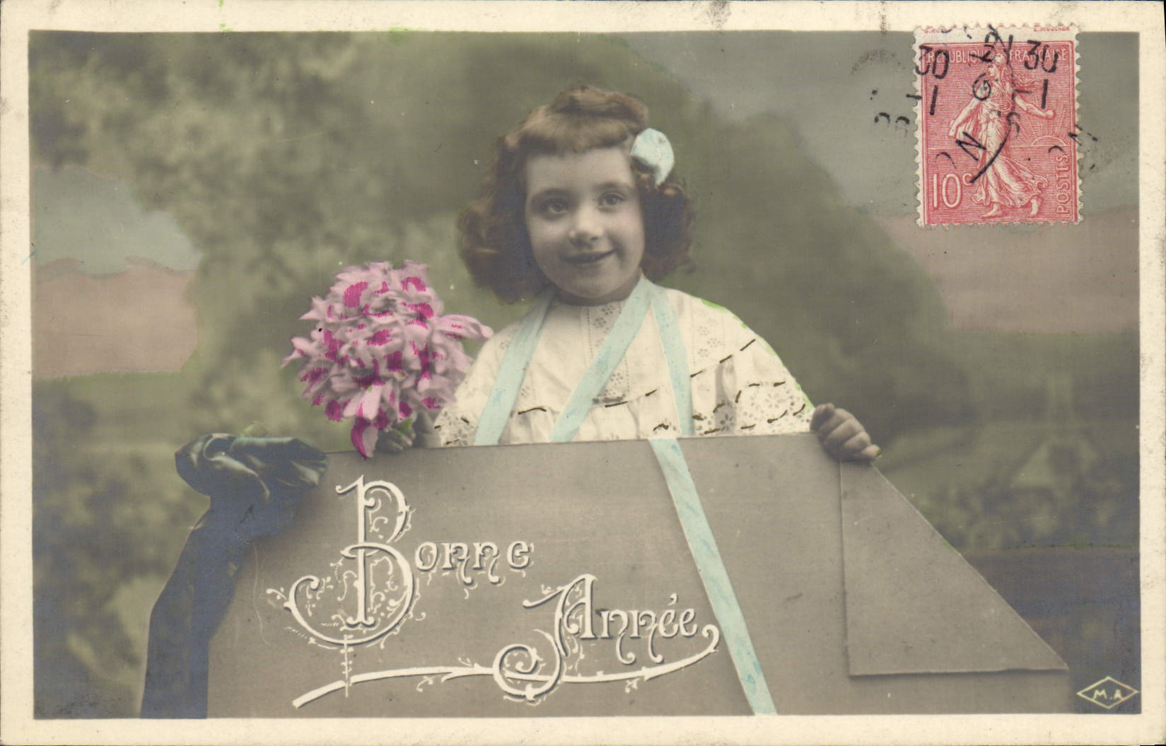 CPA Bonne Annee Enfant