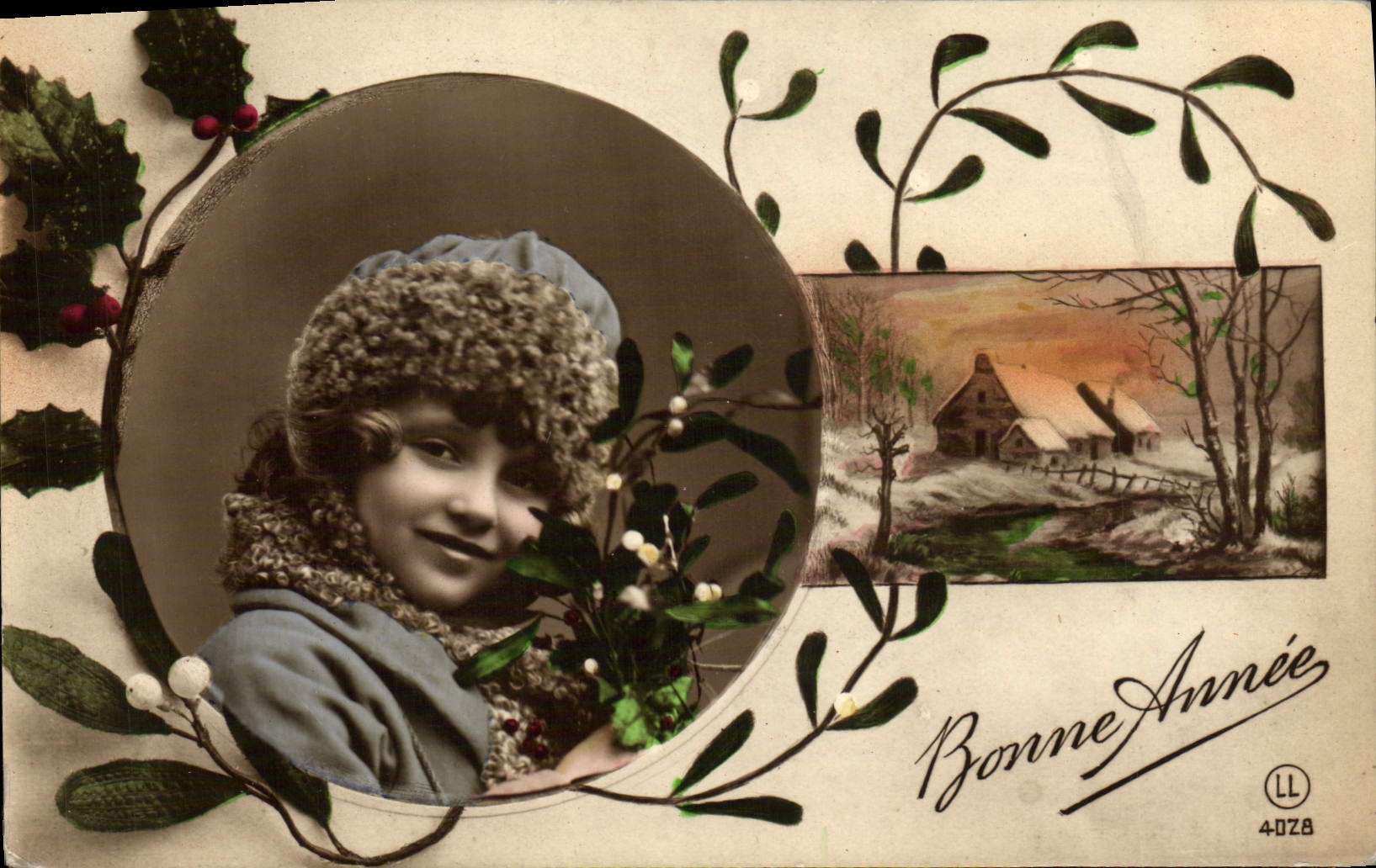 CPA Bonne Annee Enfant