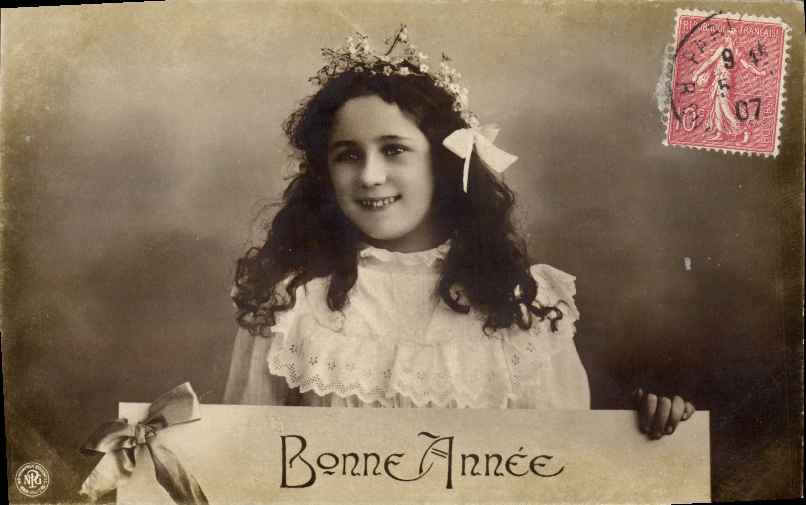 CPA Fantaisie Enfant Bonne Annee