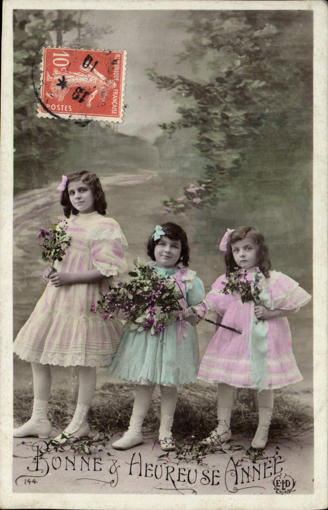 CPA Bonne Annee Enfants