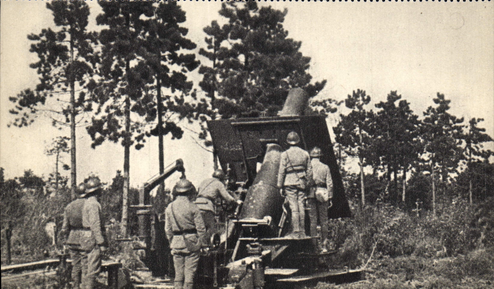 POSTAL MODERNA Militaria Mortier del préstamo 280 tiene que dibujar Canon