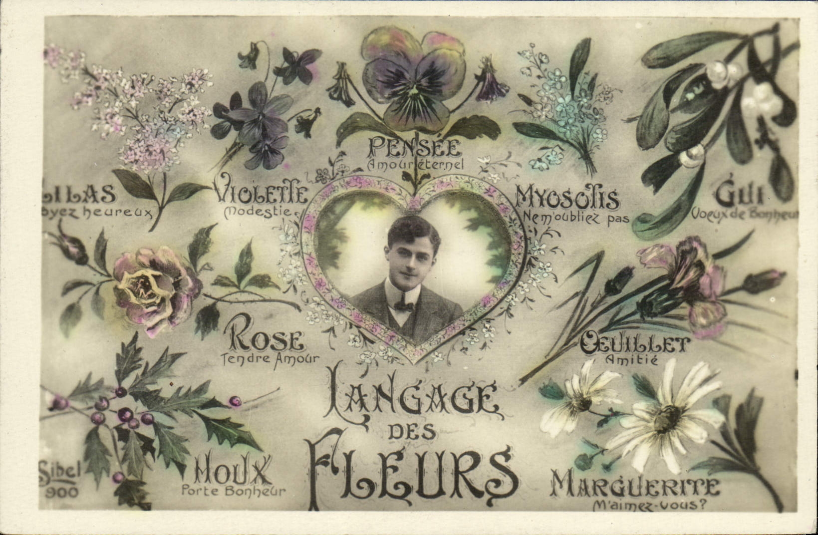CPA Langage Des Fleurs