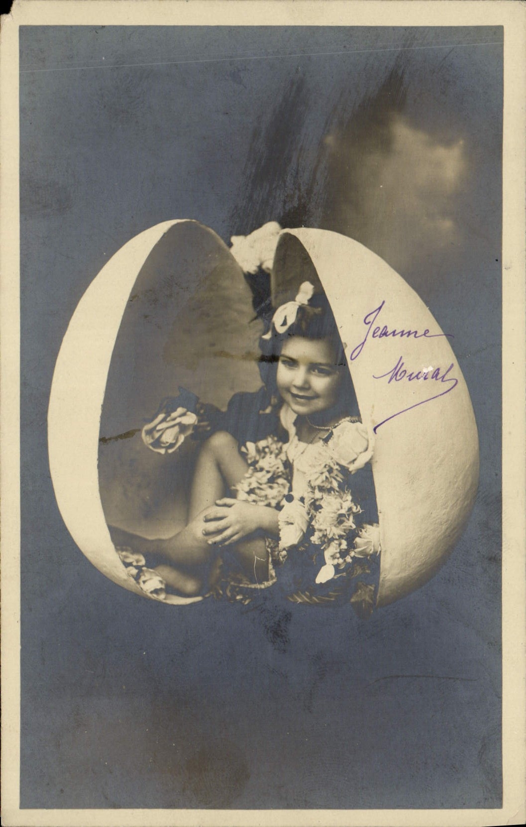 CPA Fantaisie Enfant Oeuf