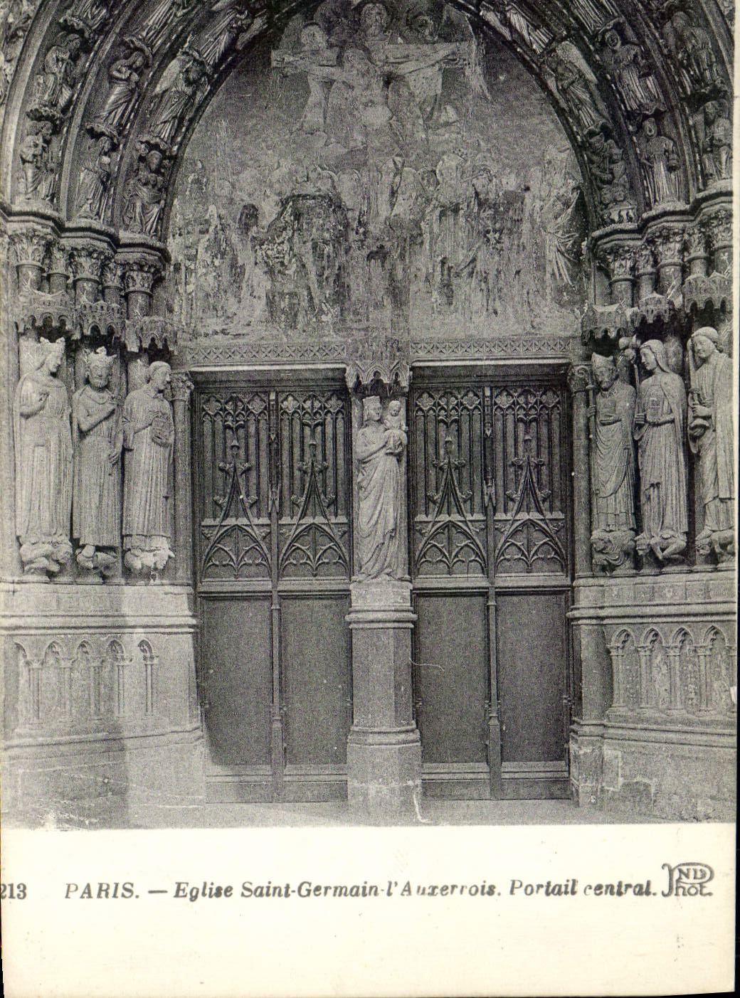 CPA Paris Eglise Saint Gerain L'Auxerrois Portail