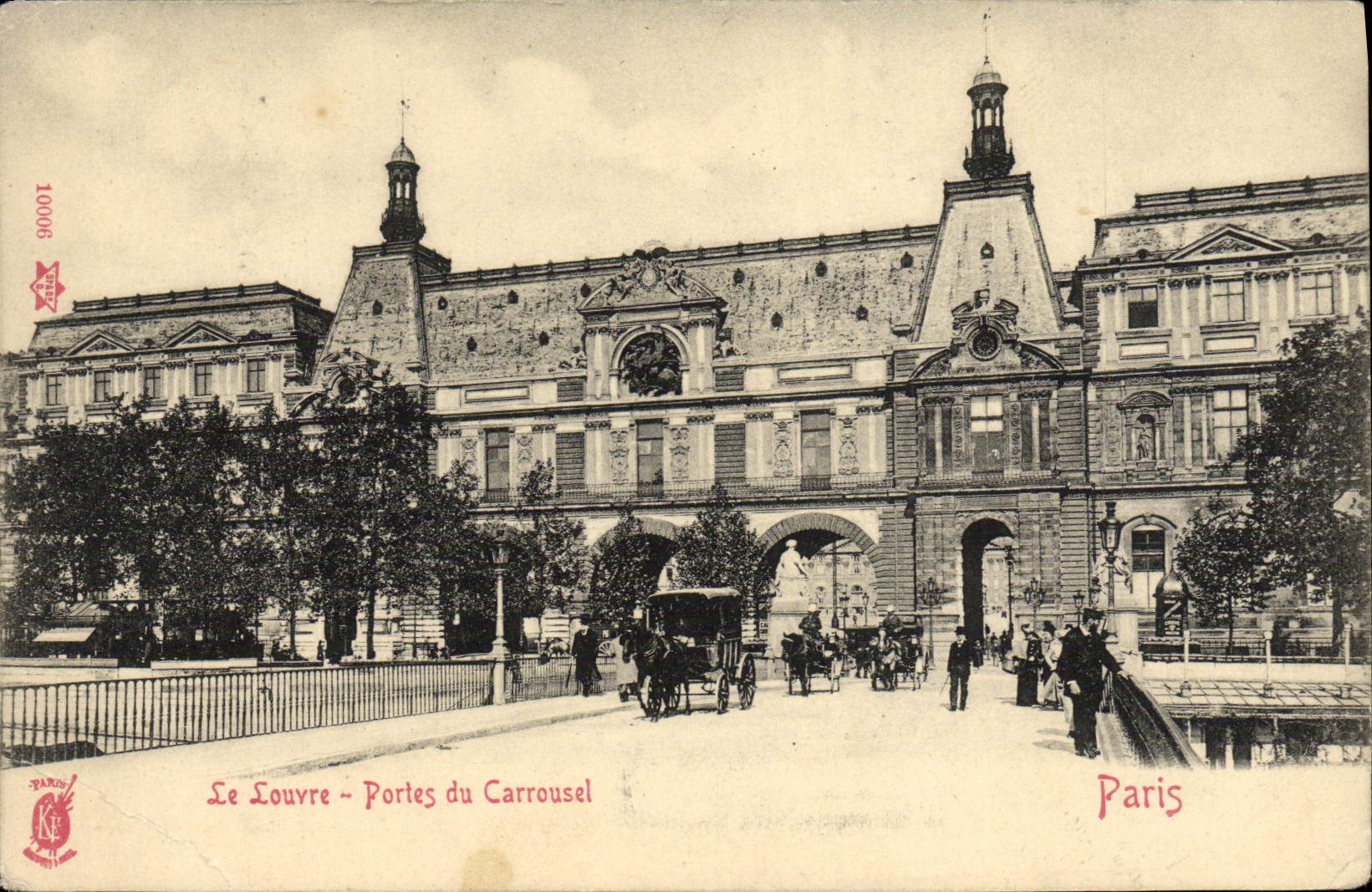 CPA Paris Le Louvre Portes Du Carrousel