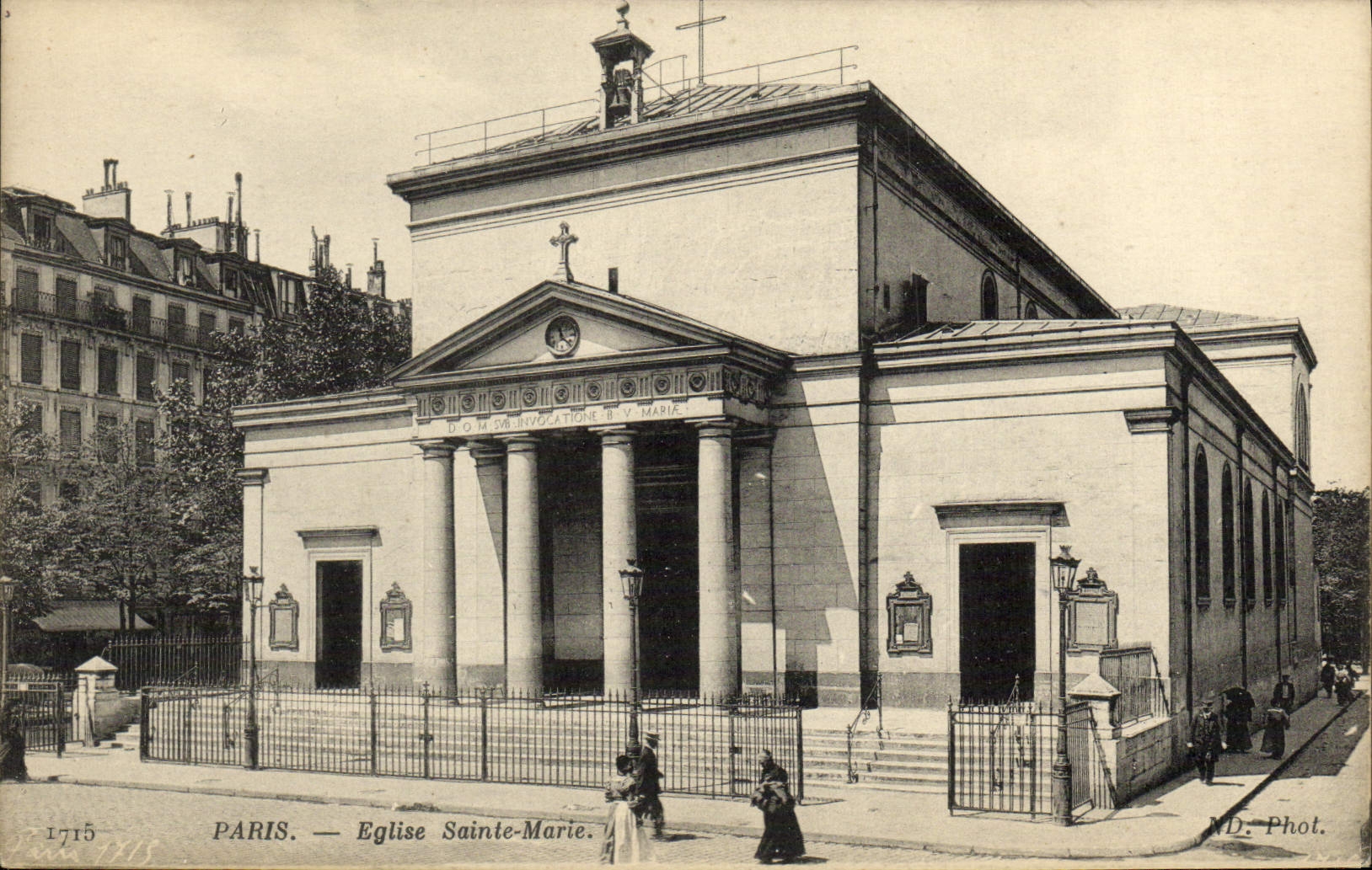 CPA Paris Eglise Saint Marie