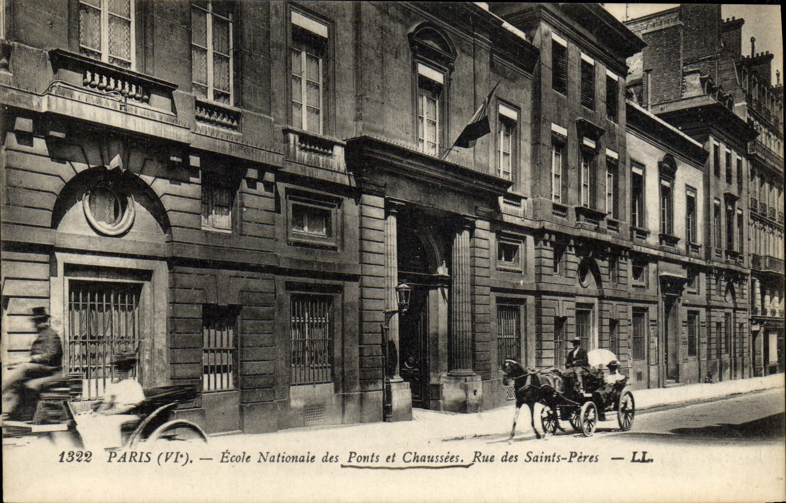 CPA Paris Ecole Nationale des Ponts et chaussees Rue des Saints Peres
