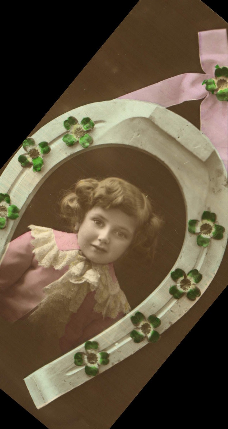 CPA Fantaisie Enfant Fer a cheval