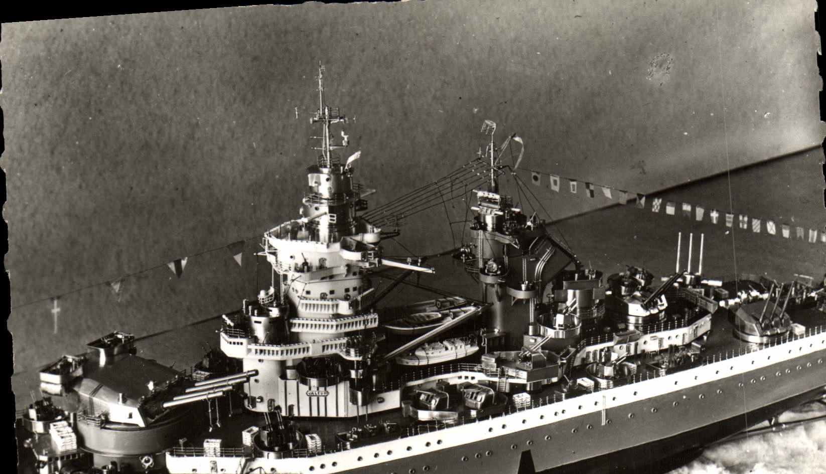 CPM Bateau Croiseur Maquette Richelieu Taillecourt