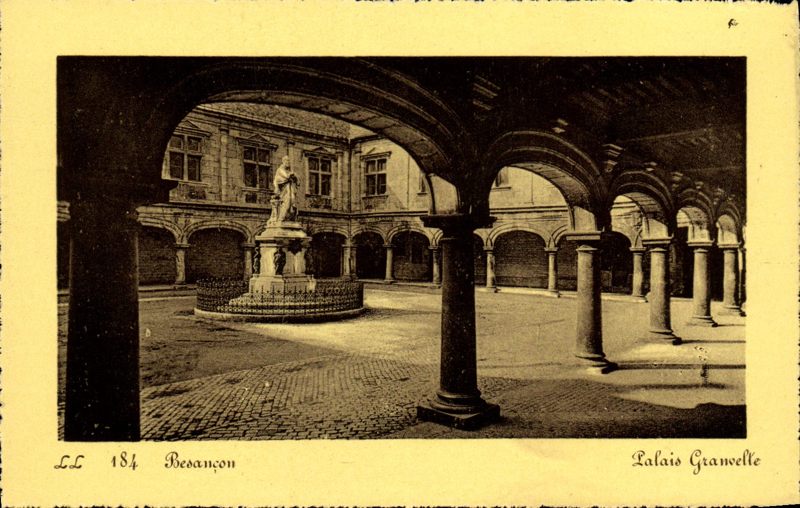 VINTAGE POSTCARD Besancon Granvelle Palate
