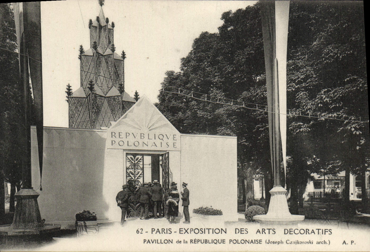 CPA Paris Exposition des Arts Decoratifs Pavillon de la Republique Polonaise Pologne