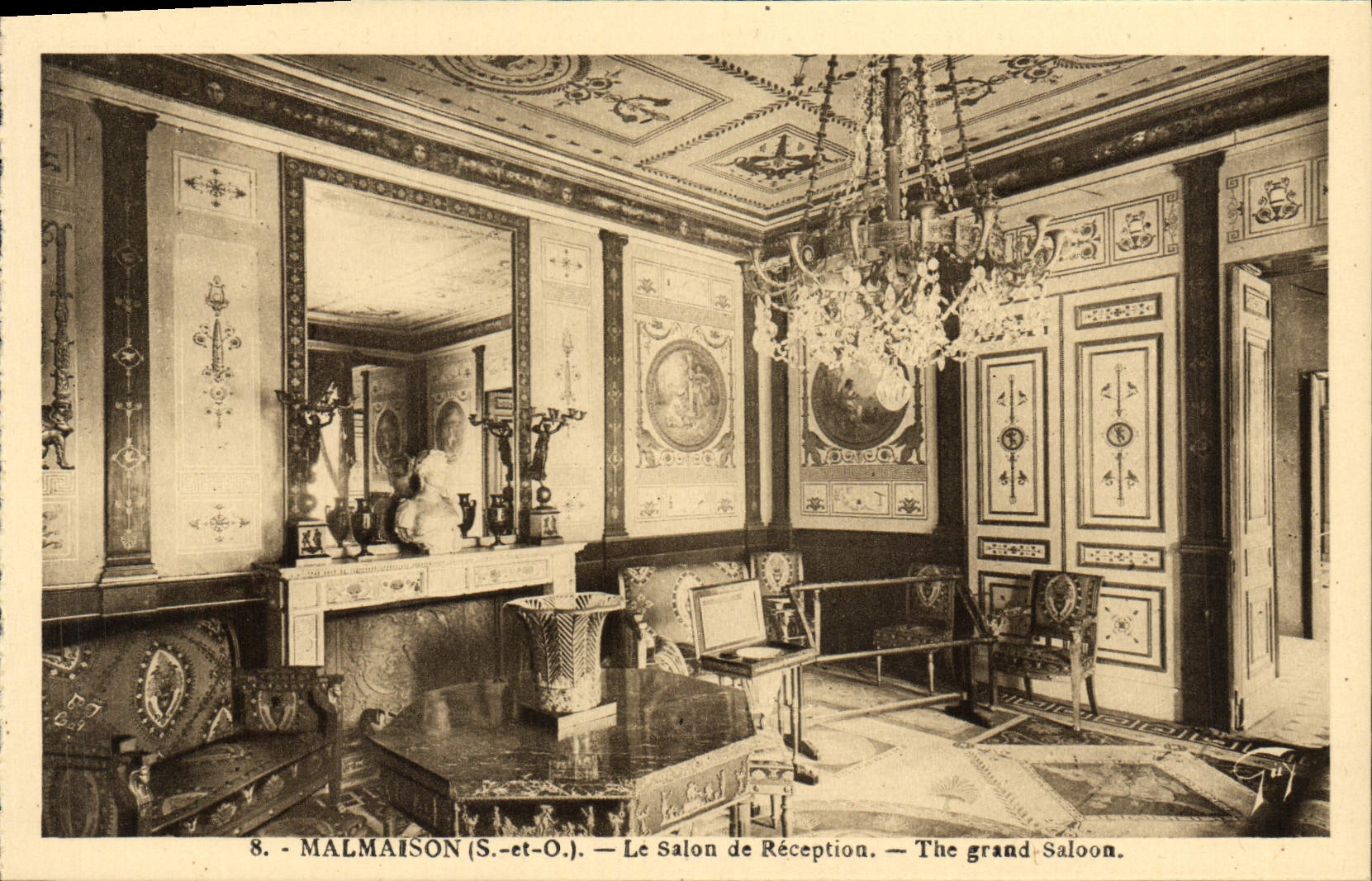 CPA Malmaison Le Salon de Reception