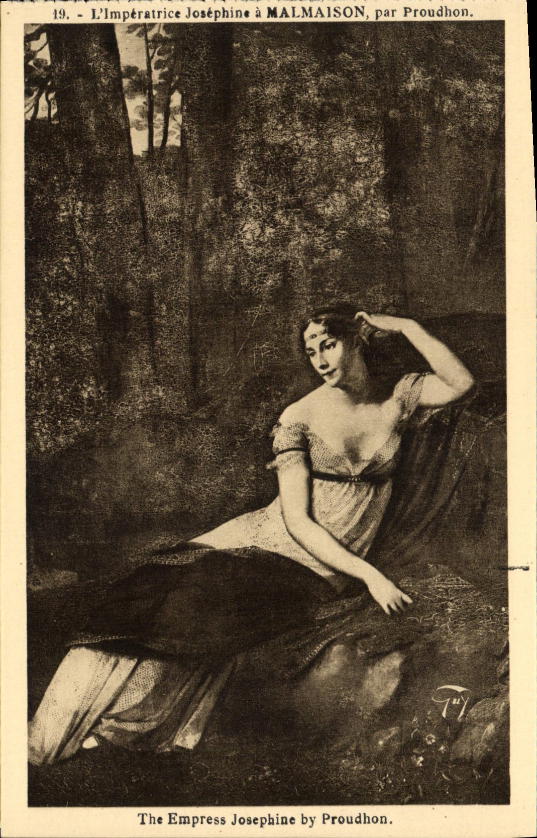 CPA Malmaison L'imperatrice Josephine par Proudhon 