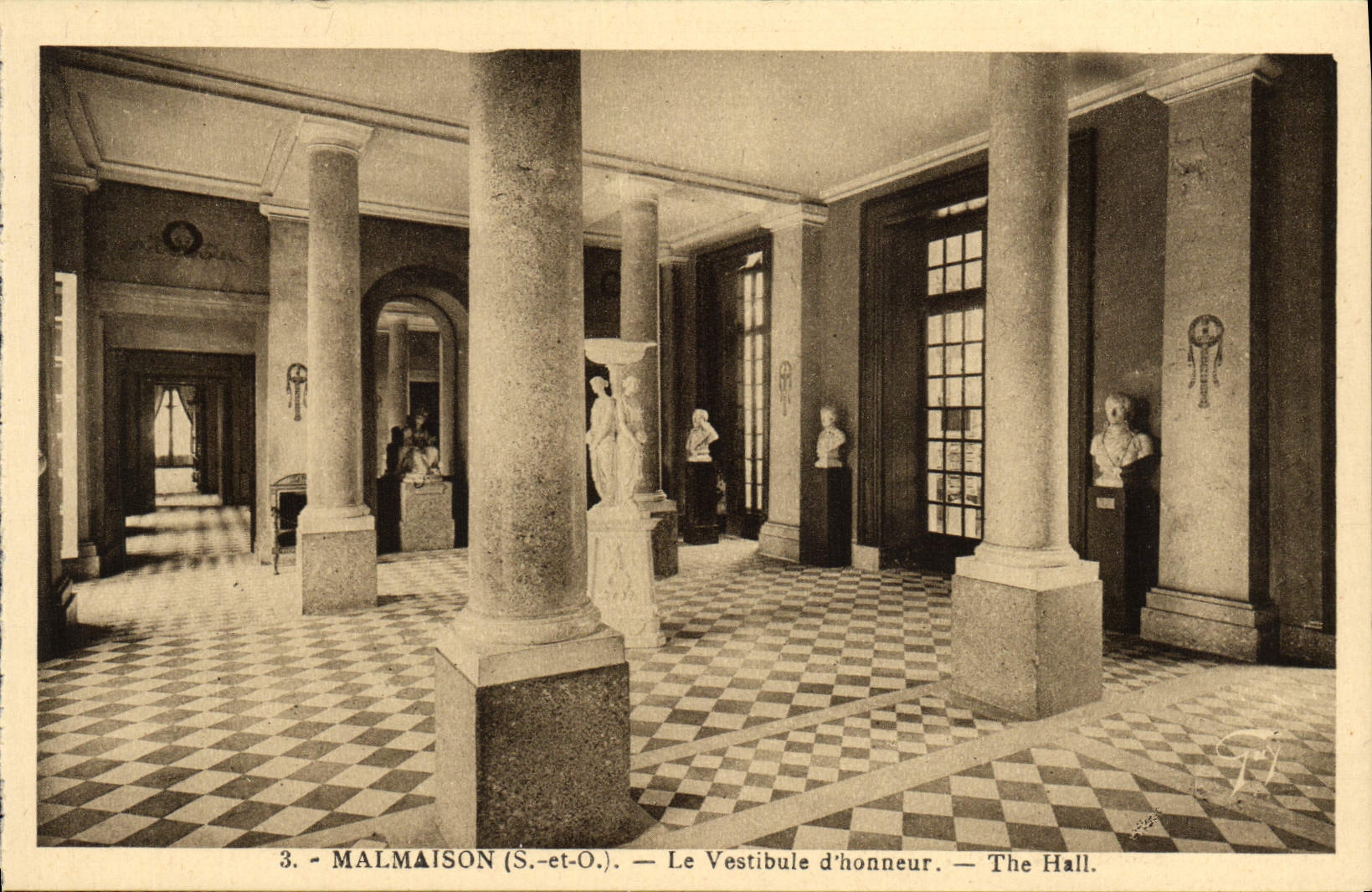 CPA Malmaison Le vestibule d'honneur