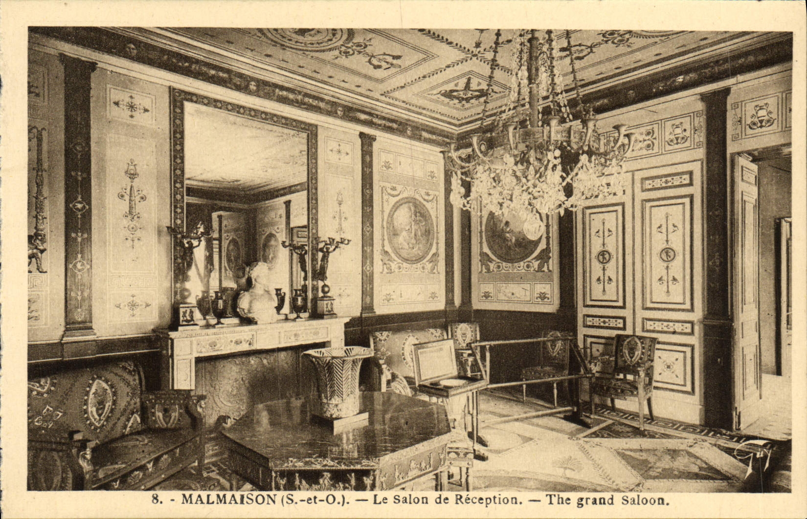 CPA Malmaison Le Salon de Reception