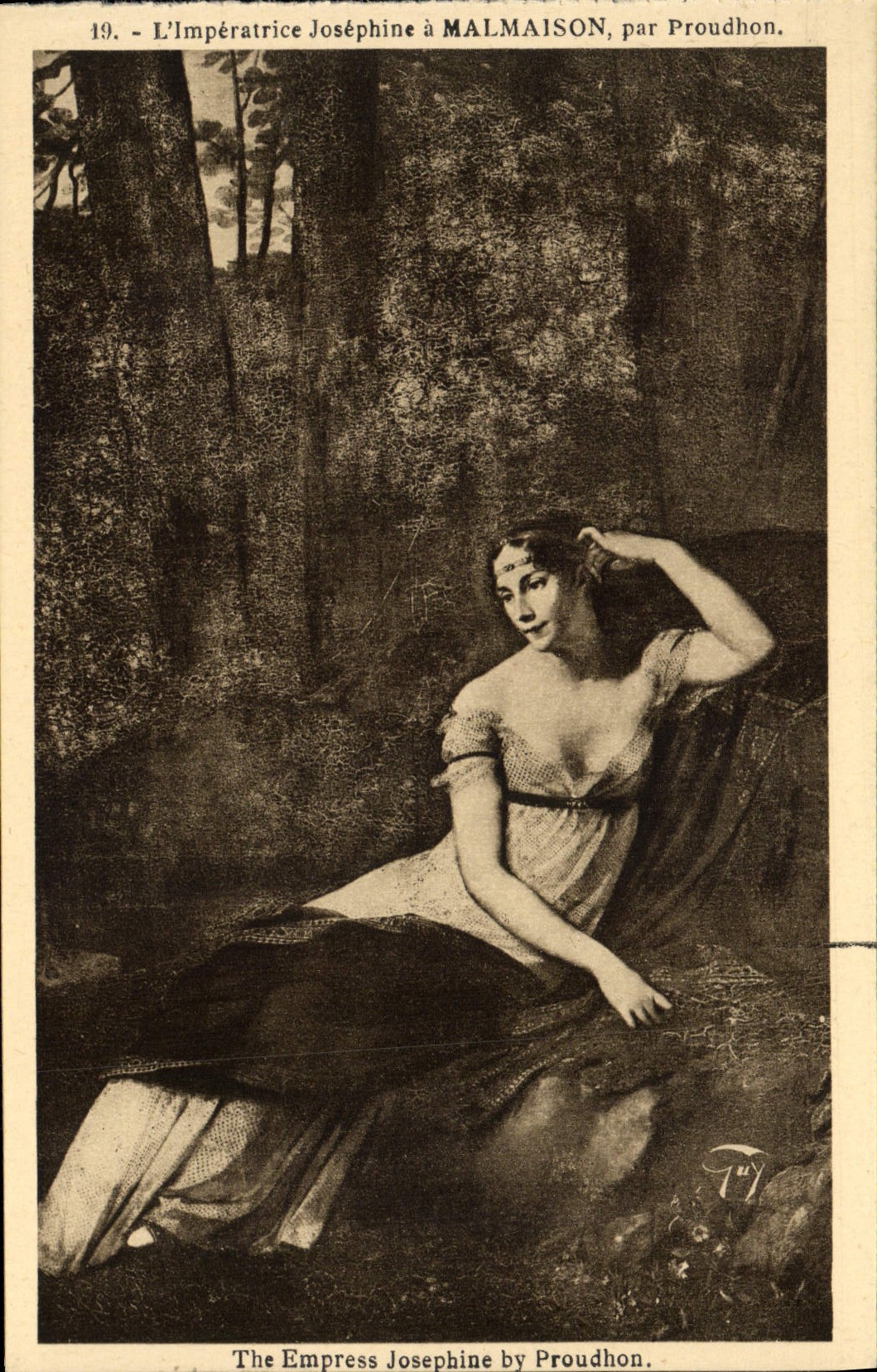 CPA Malmaison Imperatrice Josephine par Proudhon