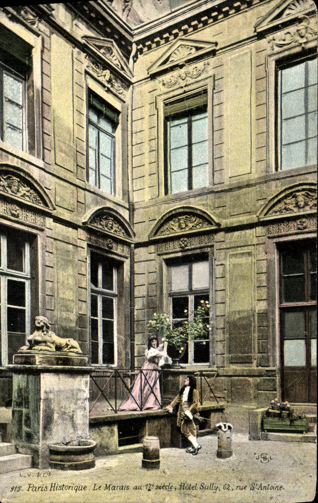 CPA Paris Histroique Le Marais au 17eme Hotel Sully Rue St Antoine