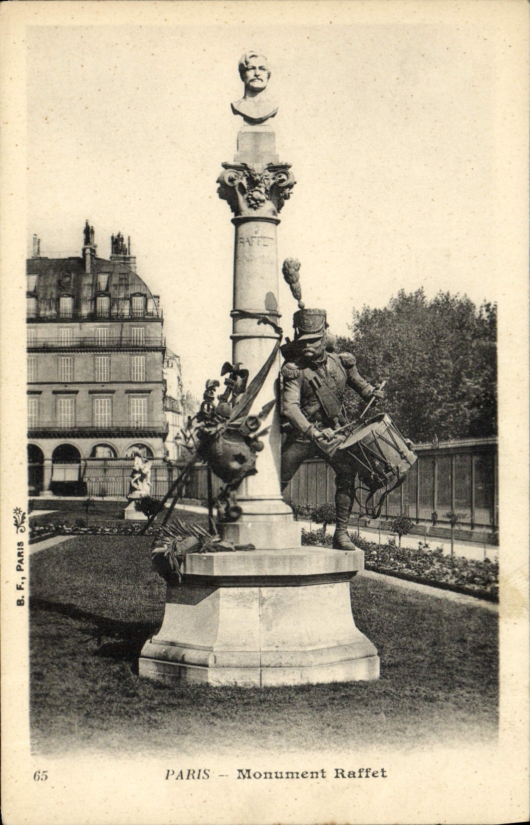 CPA Paris Monument Raffet Tambour Militaria