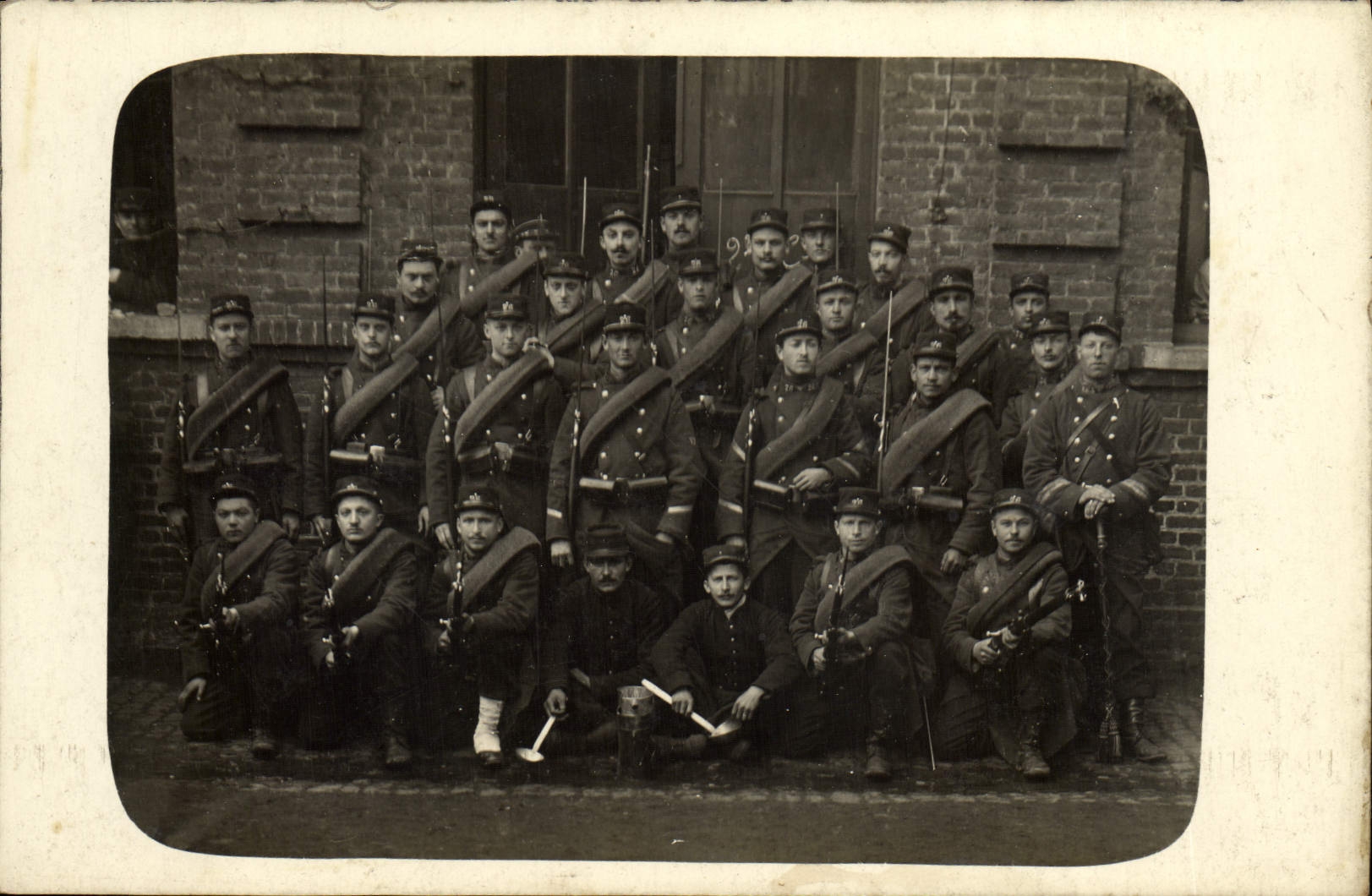 Real photo Soldiers (n°24 on the collars) Militaria