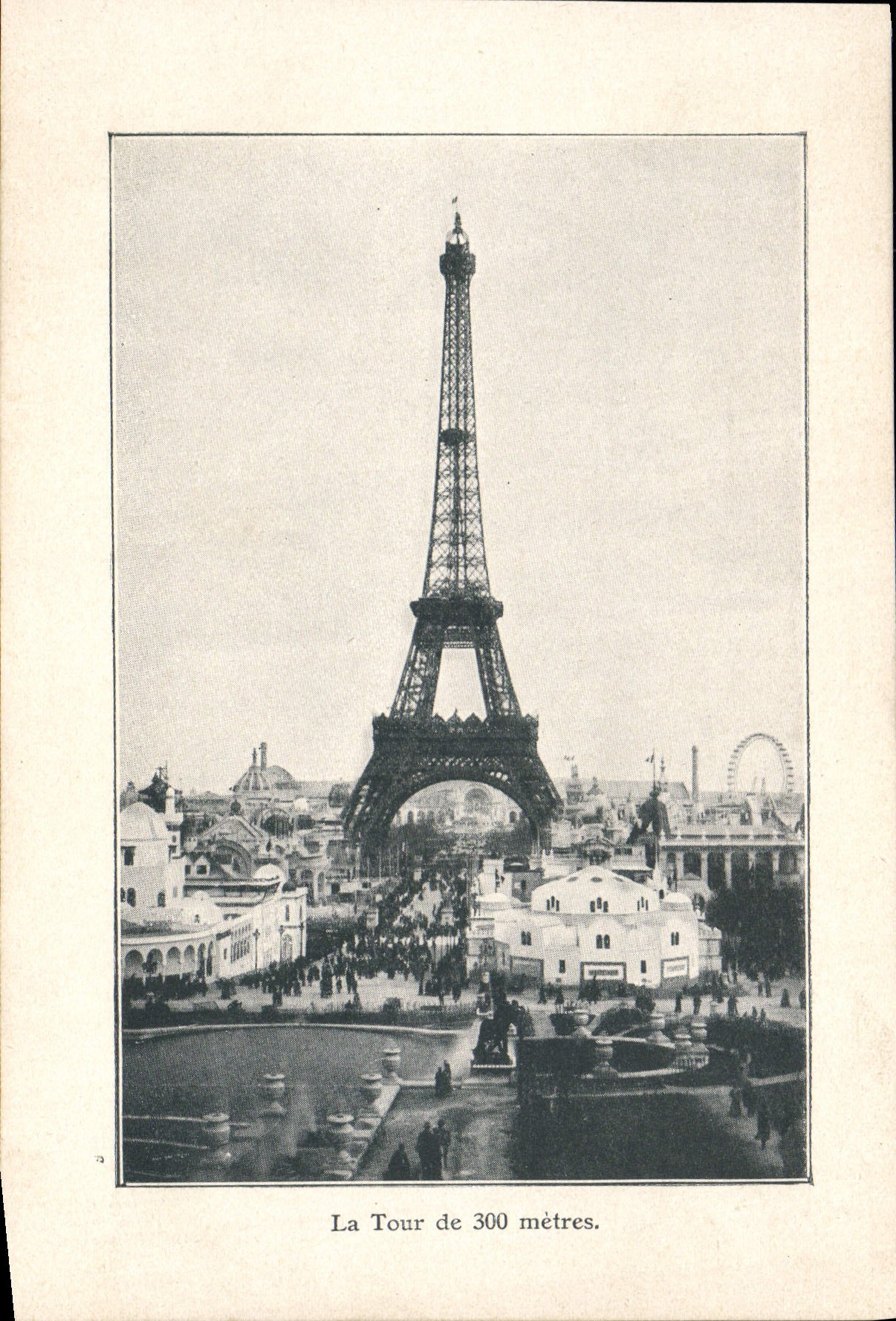 VINTAGE POSTCARD the Tower of 300 bills of quantities Paris Eiffel Tower