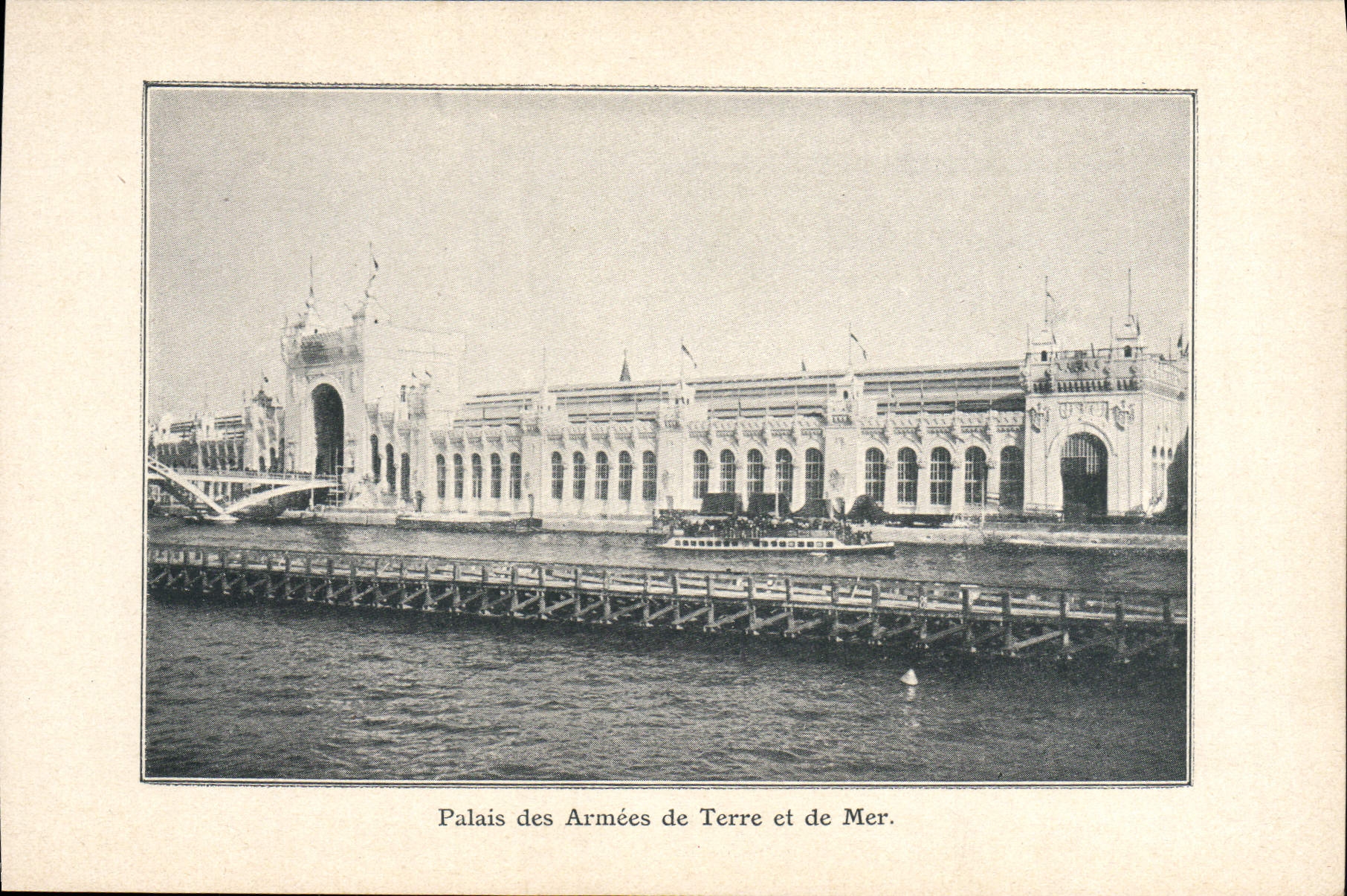 VINTAGE POSTCARD Palate of the Sea Paris and Armies