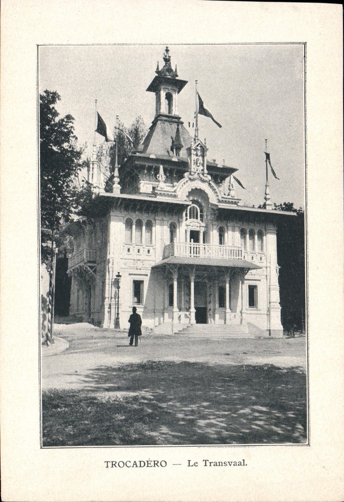 VINTAGE POSTCARD Trocadero Transvaal Paris