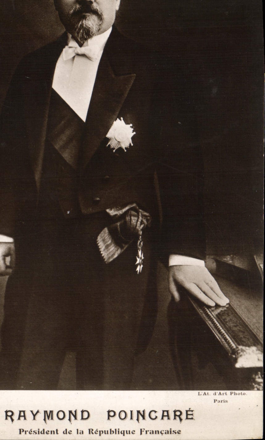 CPA Raymond Poincare President de la Republique Francaise