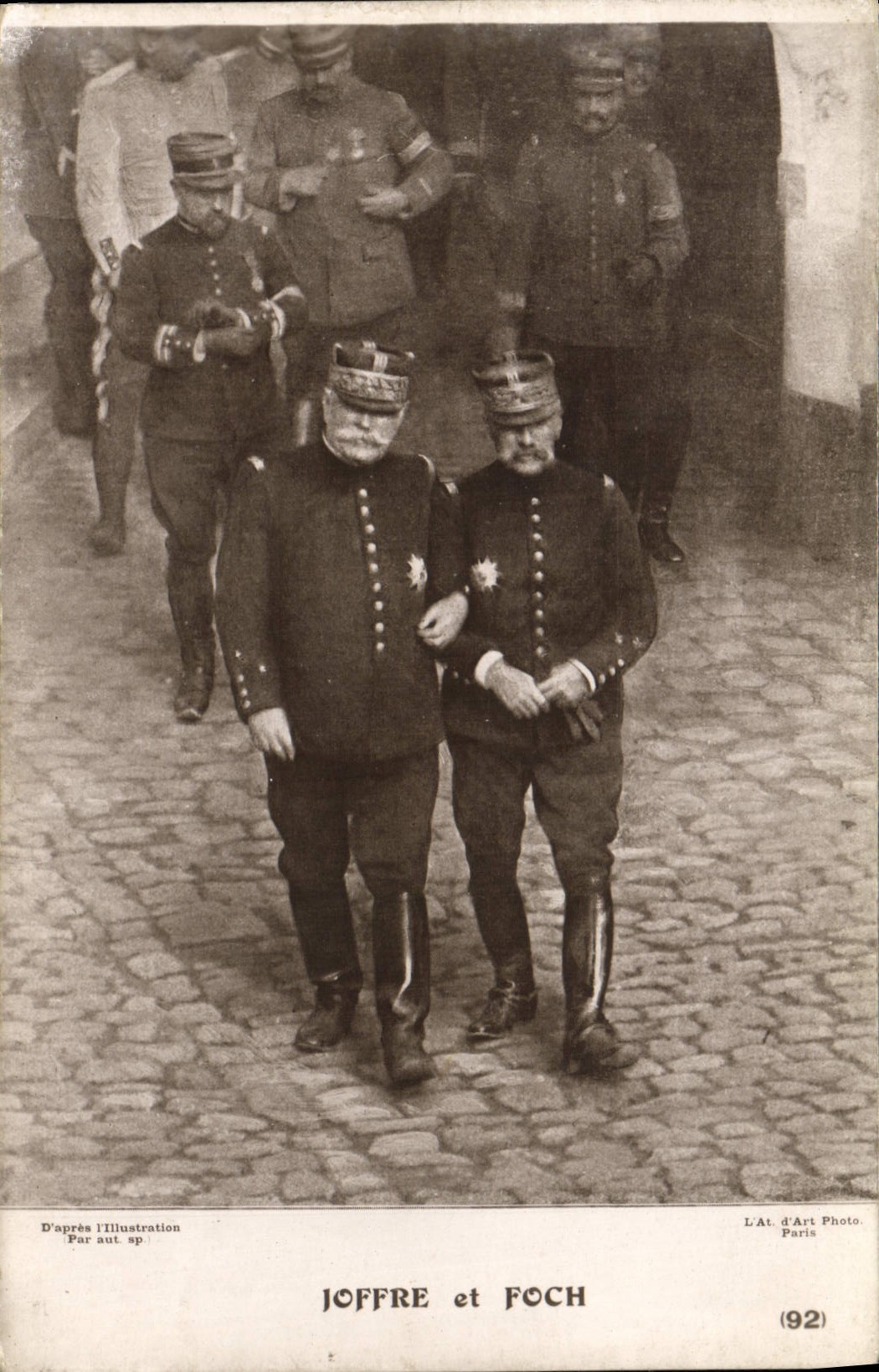 CPA Joffre et Foch Militaria 