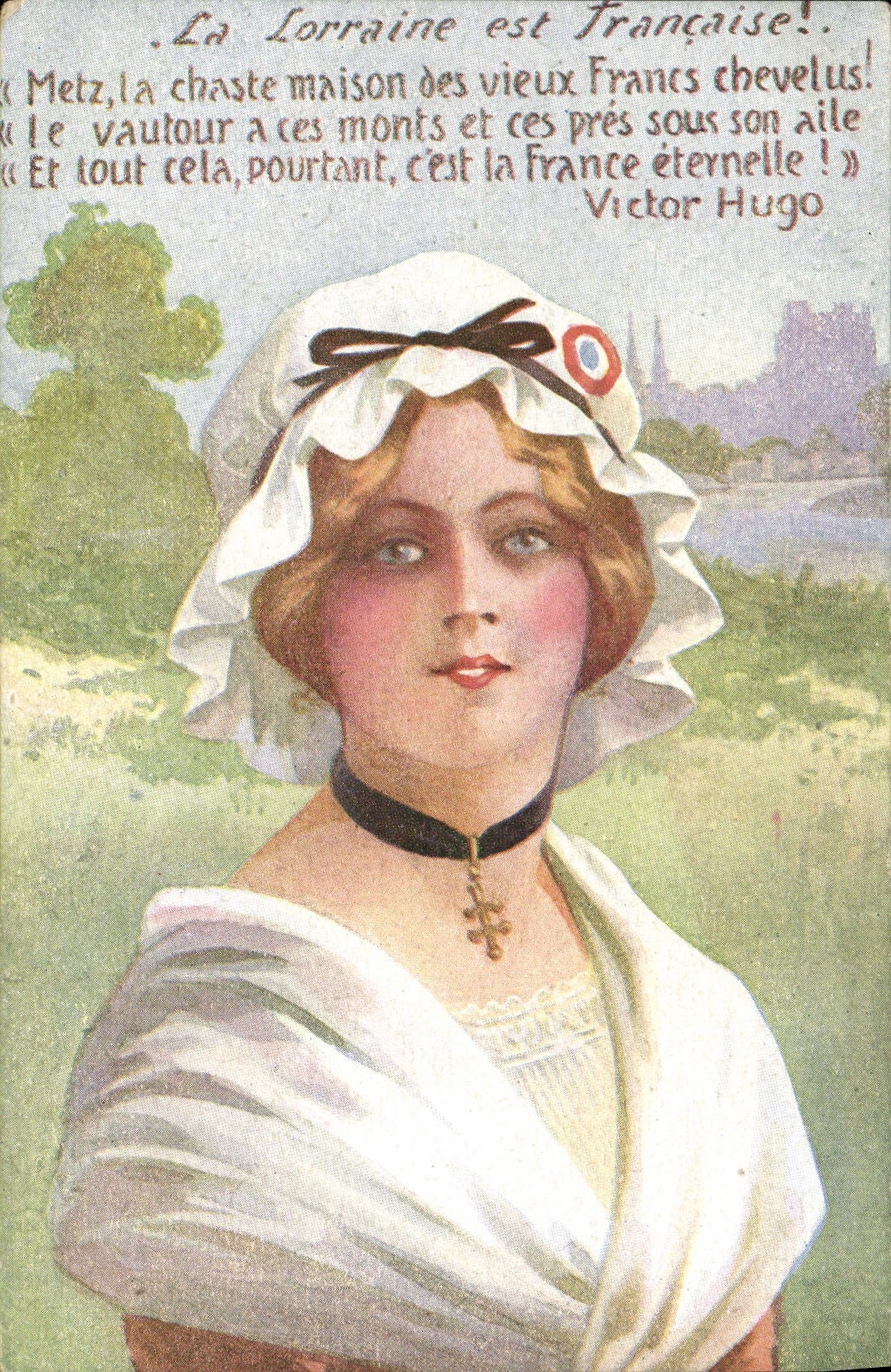 VINTAGE POSTCARD Lorraine is French