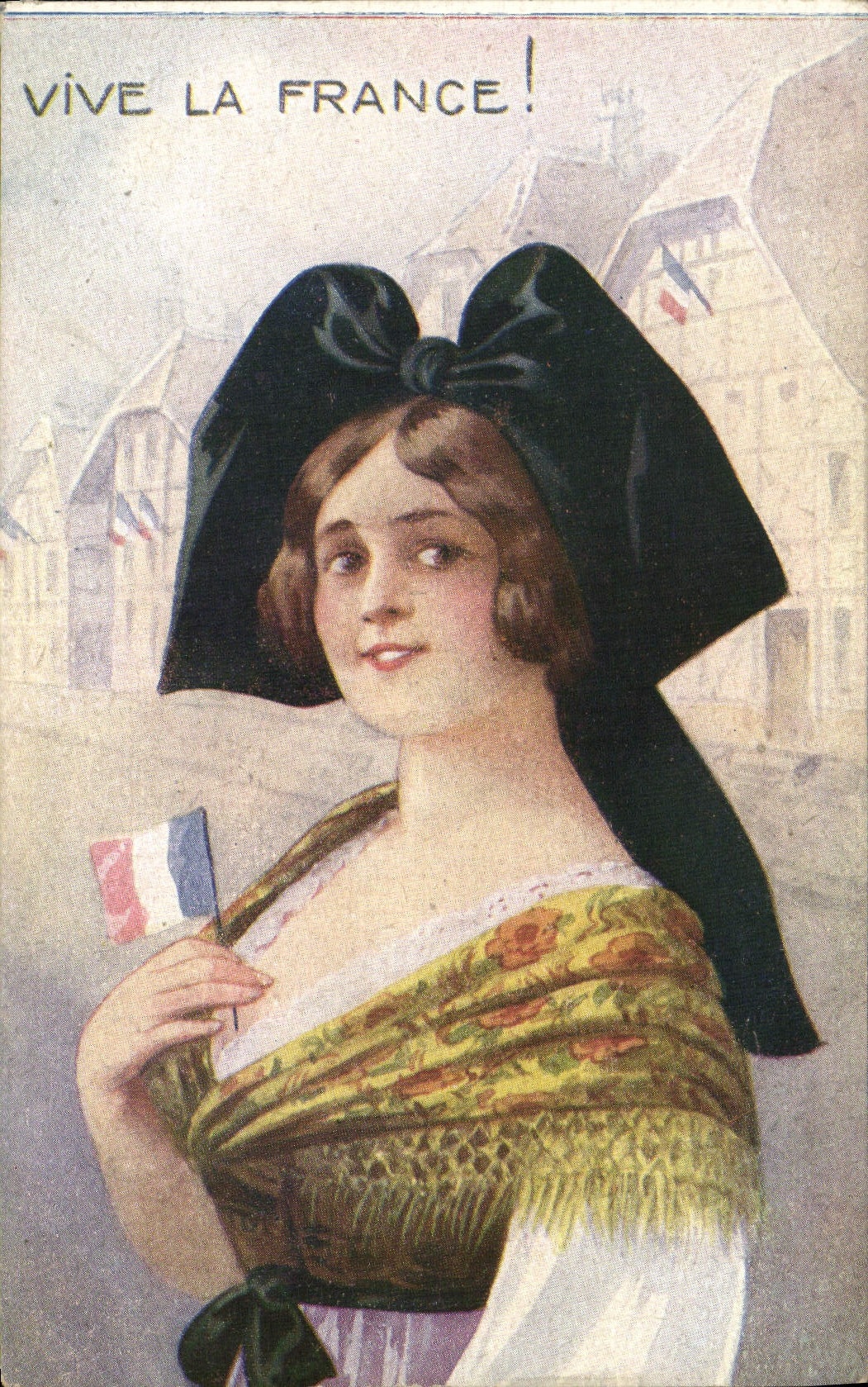 CPA Vive la France Alsace