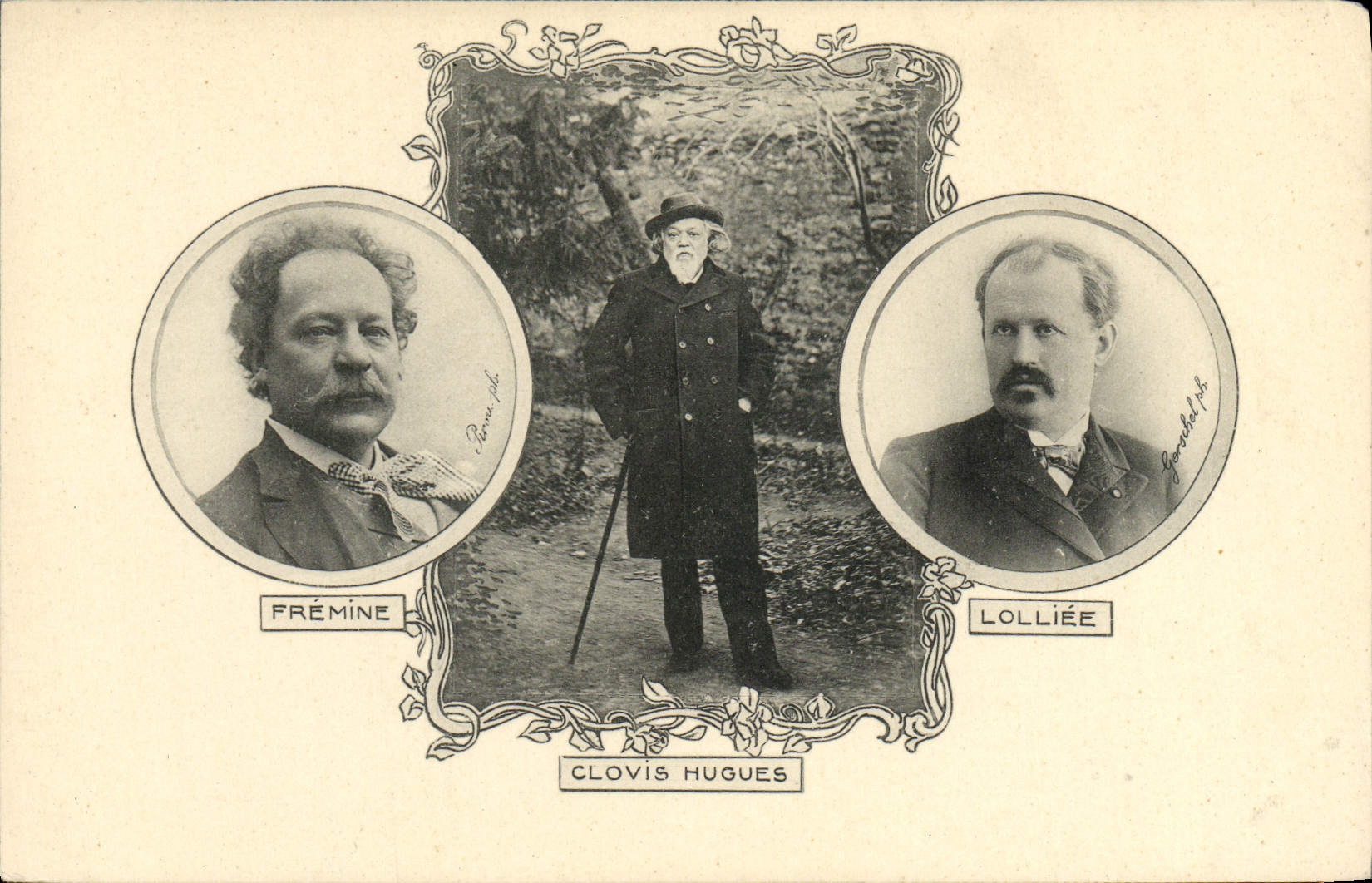 VINTAGE POSTCARD Fremine Clovis Hugues Lolliee