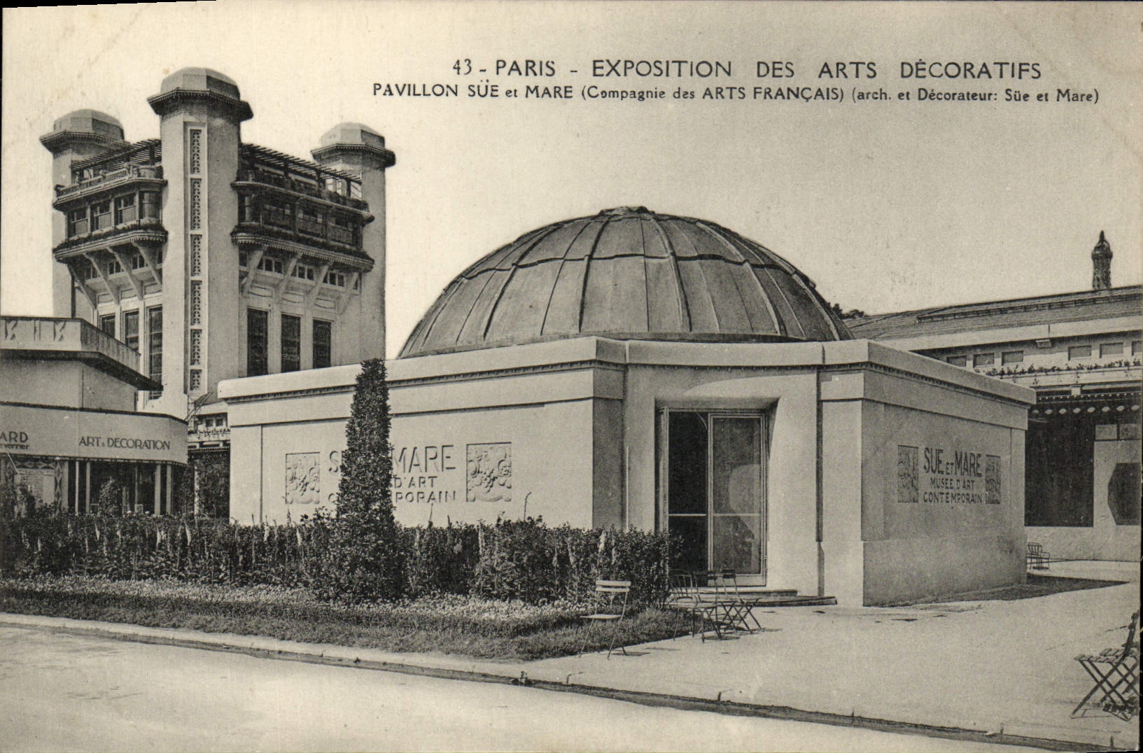 CPA Paris Exposition des Arts Decoratifs Pavillon Sue et Mare