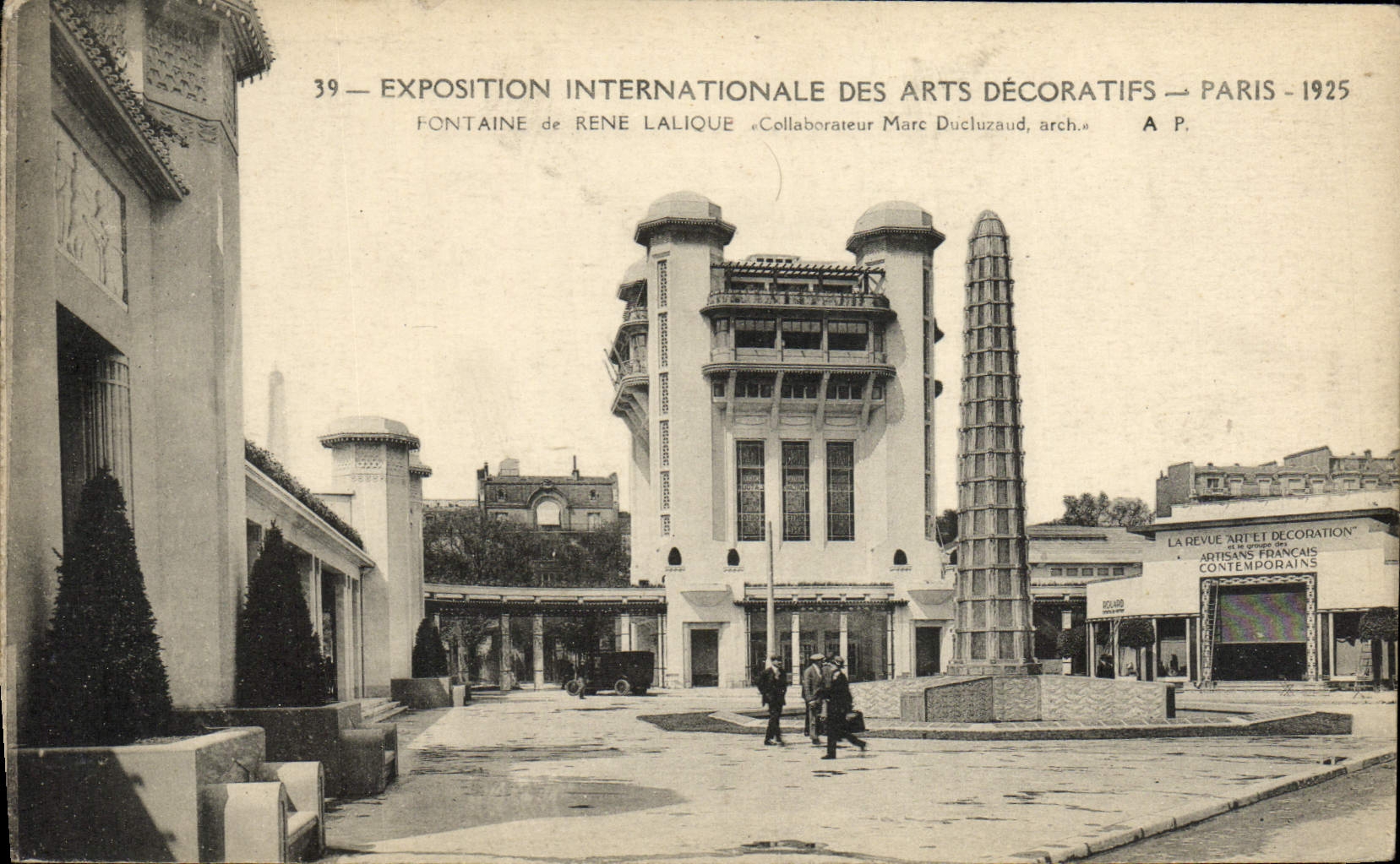 CPA Exposition Intermationlae des Arts Decoratifs Paris Fontaine de Rene Lalique 