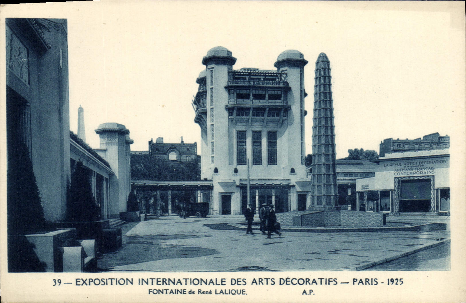 CPA Exposition Intermationlae des Arts Decoratifs Paris Fontaine de Rene Lalique 