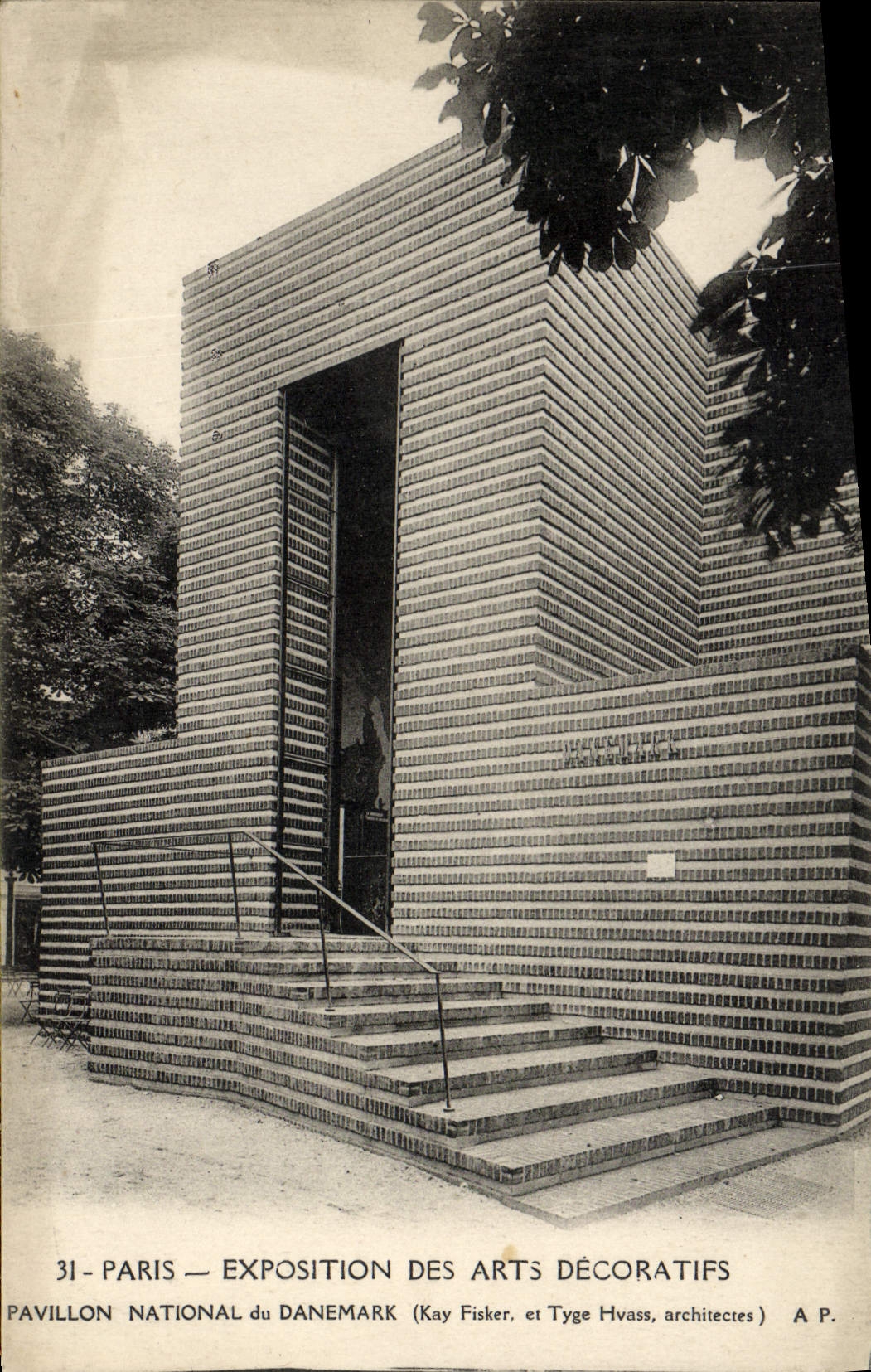 CPA Paris Exposition des Arts Decoratifs Pavillon national du Danemark