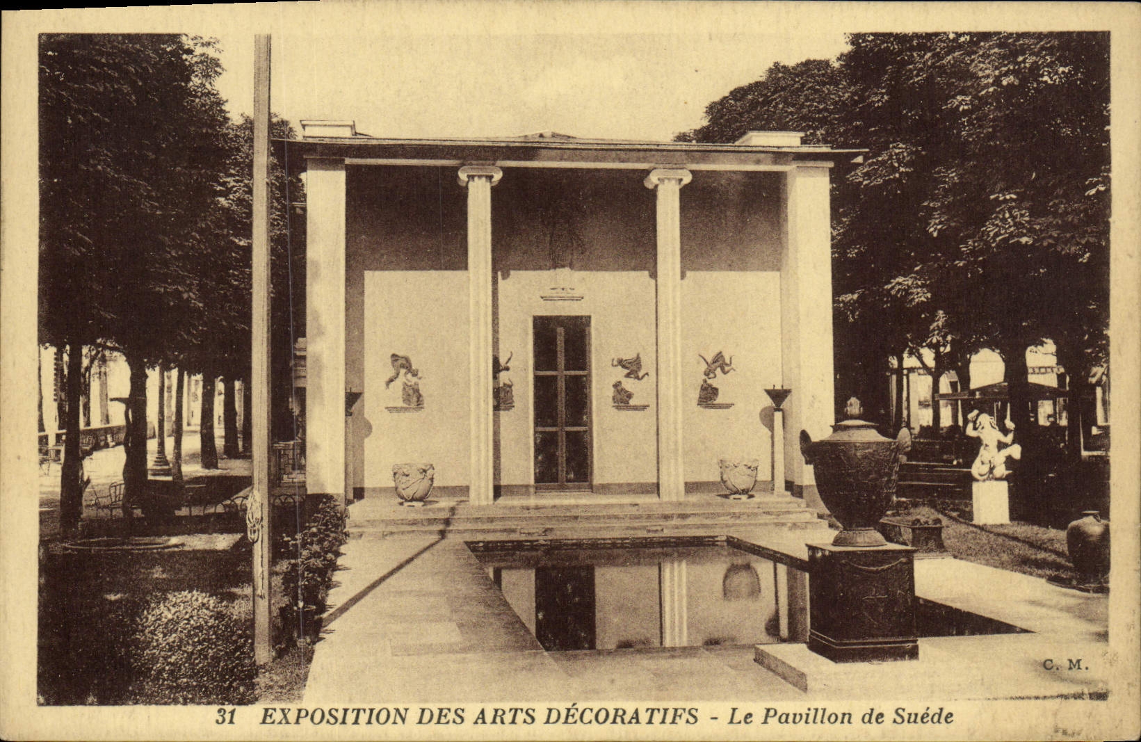 Feria de la POSTAL de la VENDIMIA de artes decorativos la casa de Suecia