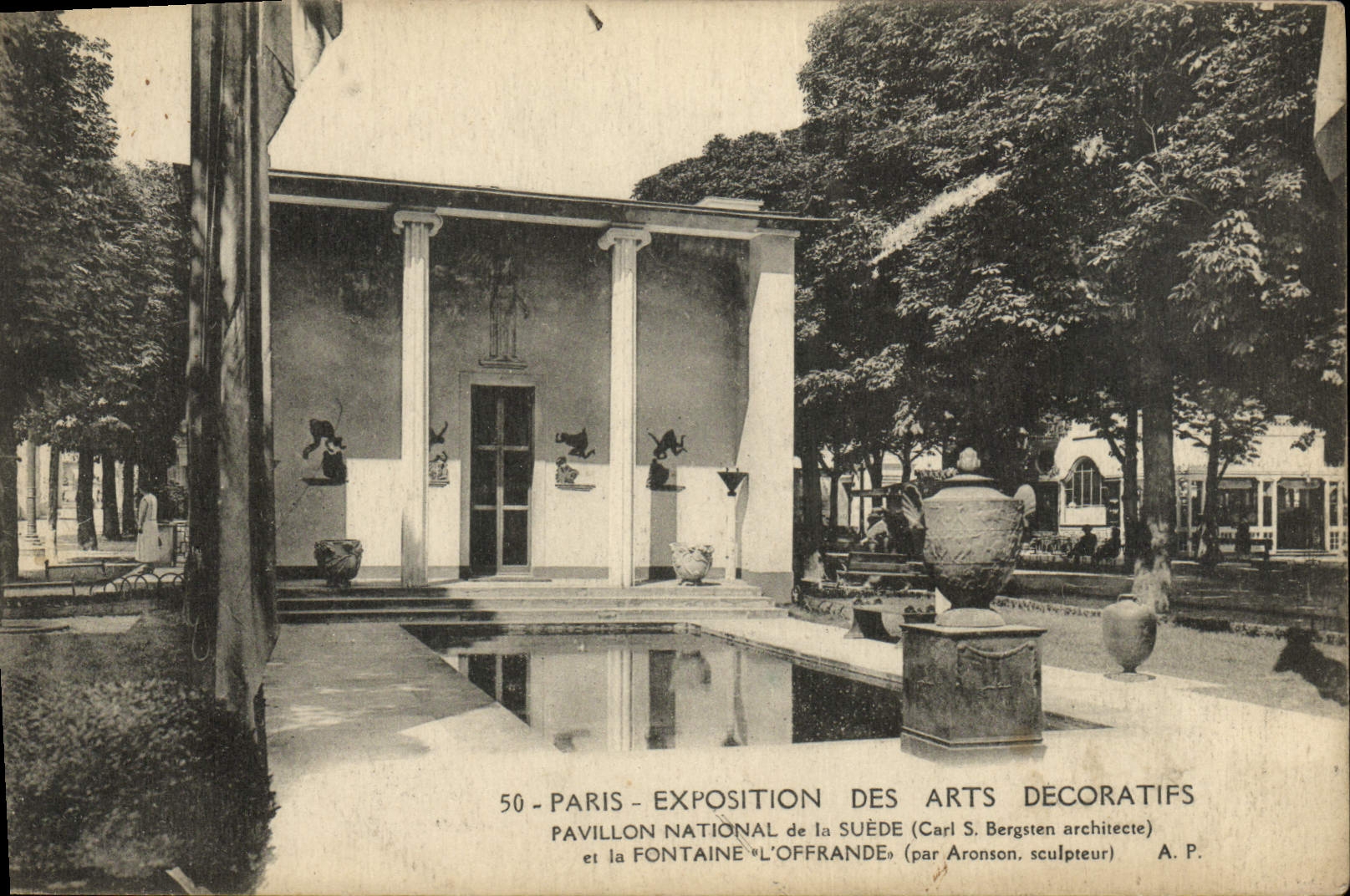 CPA Exposition Internatonale des Arts Decoratifs Paris 1925 Pavillon de Suede