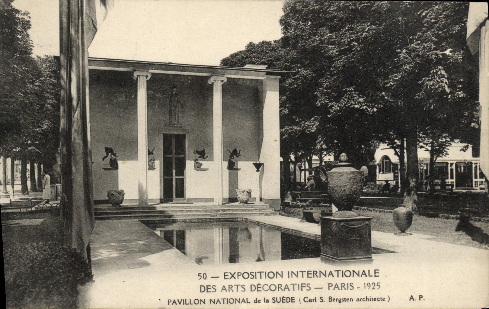 CPA Exposition Internatonale des Arts Decoratifs Paris 1925 Pavillon de Suede