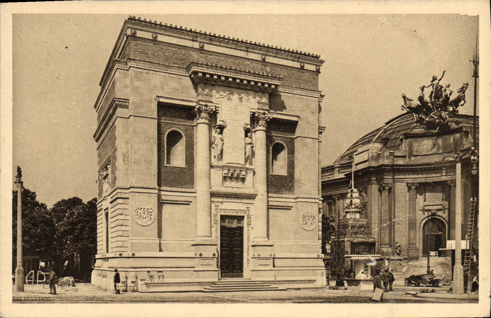 Feria de París de la POSTAL de la VENDIMIA de la casa nacional de los artes decorativos de Italia
