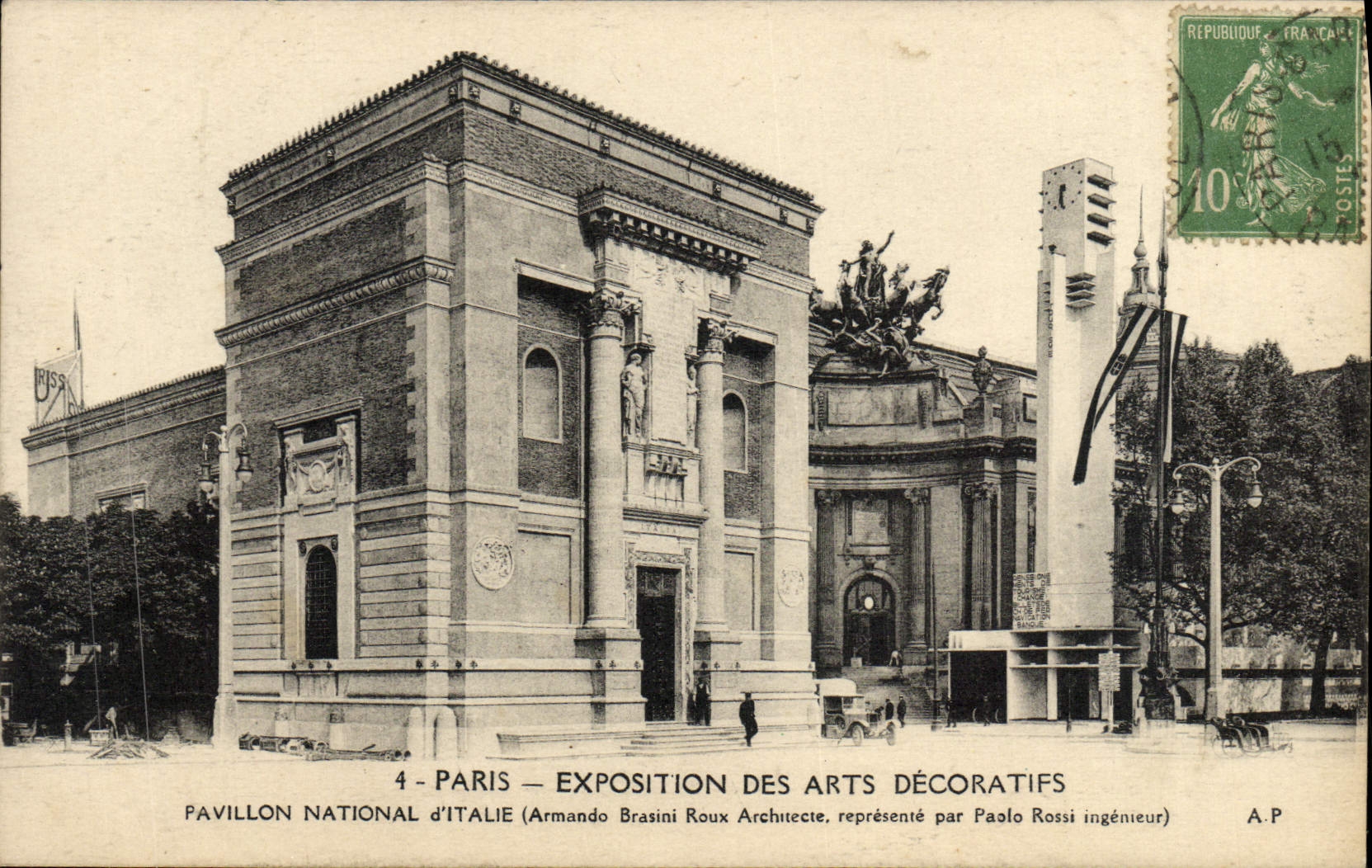 CPA Paris Exposition des Arts Decoratifs pavillon National d'Italie