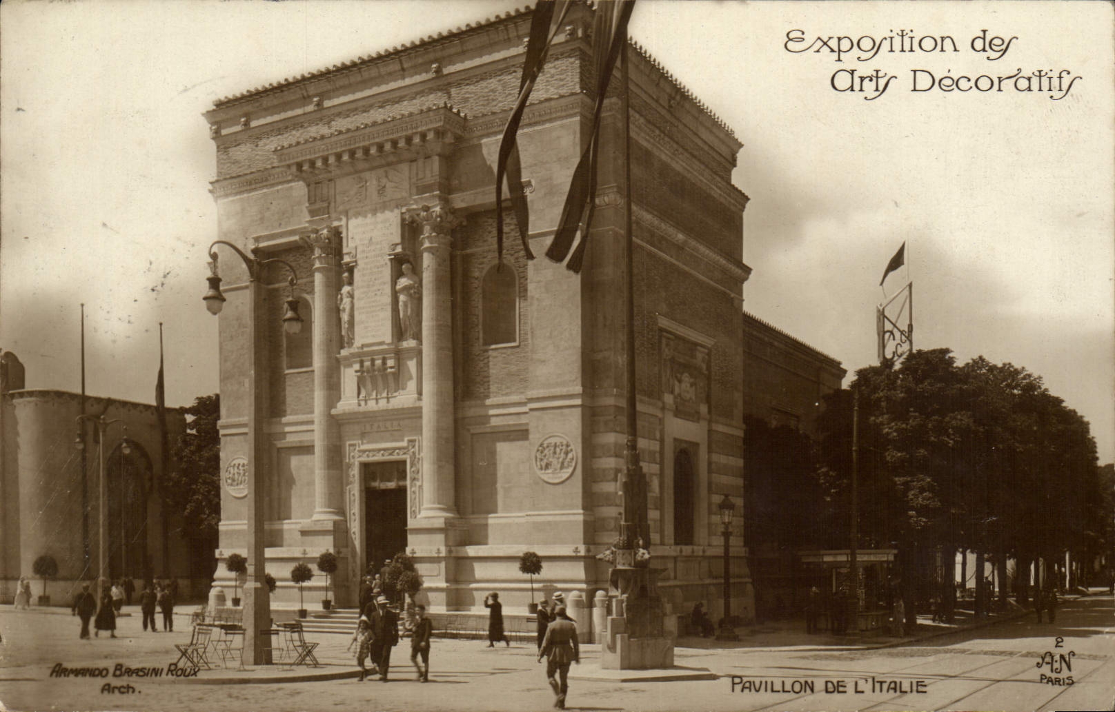 CPA Exposition des Arts Decoratifs Pavillon de l'Italie 