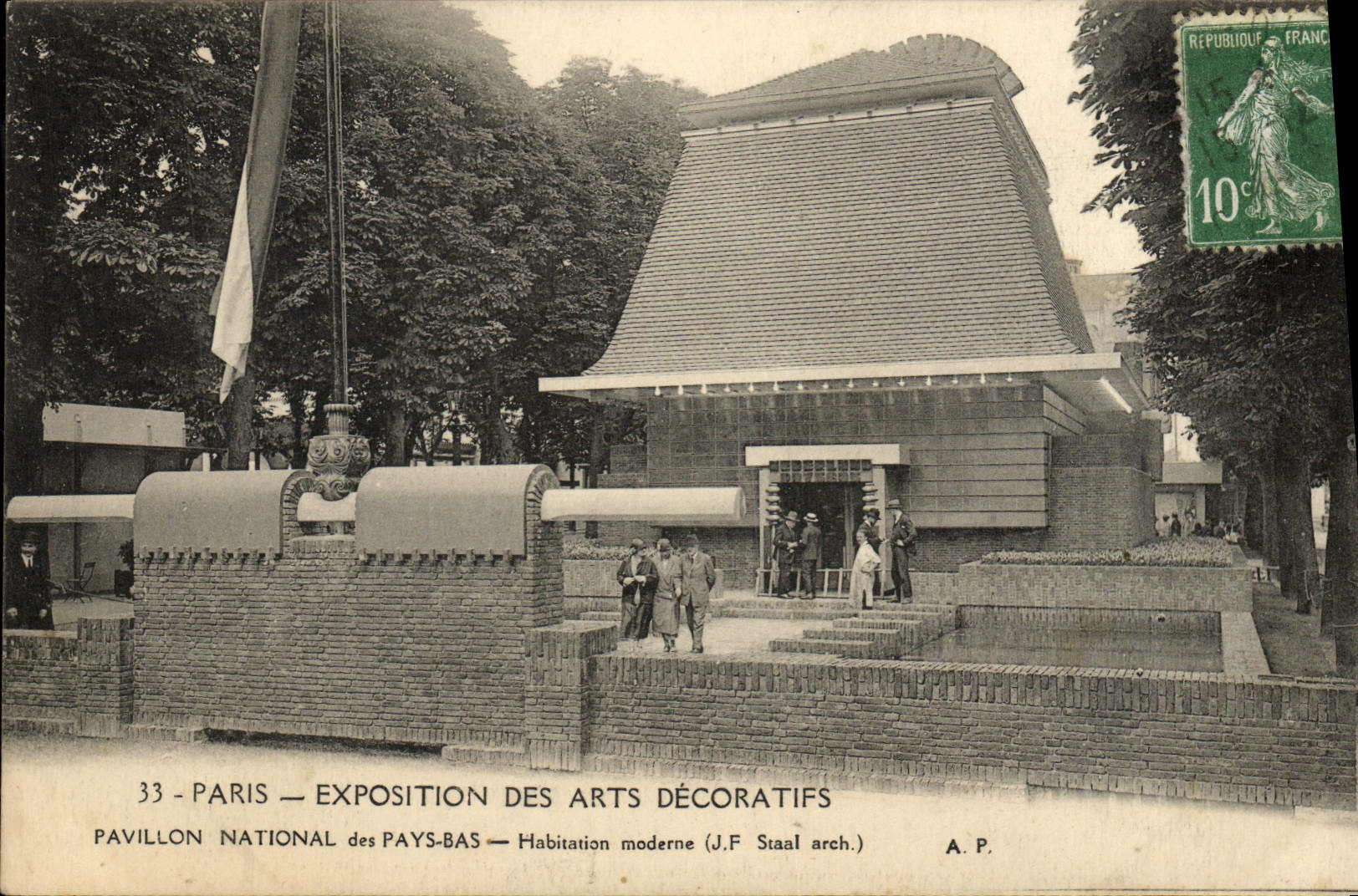 CPA Paris Exposition des Arts Decoratifs Pavillon National des Pays Bas 