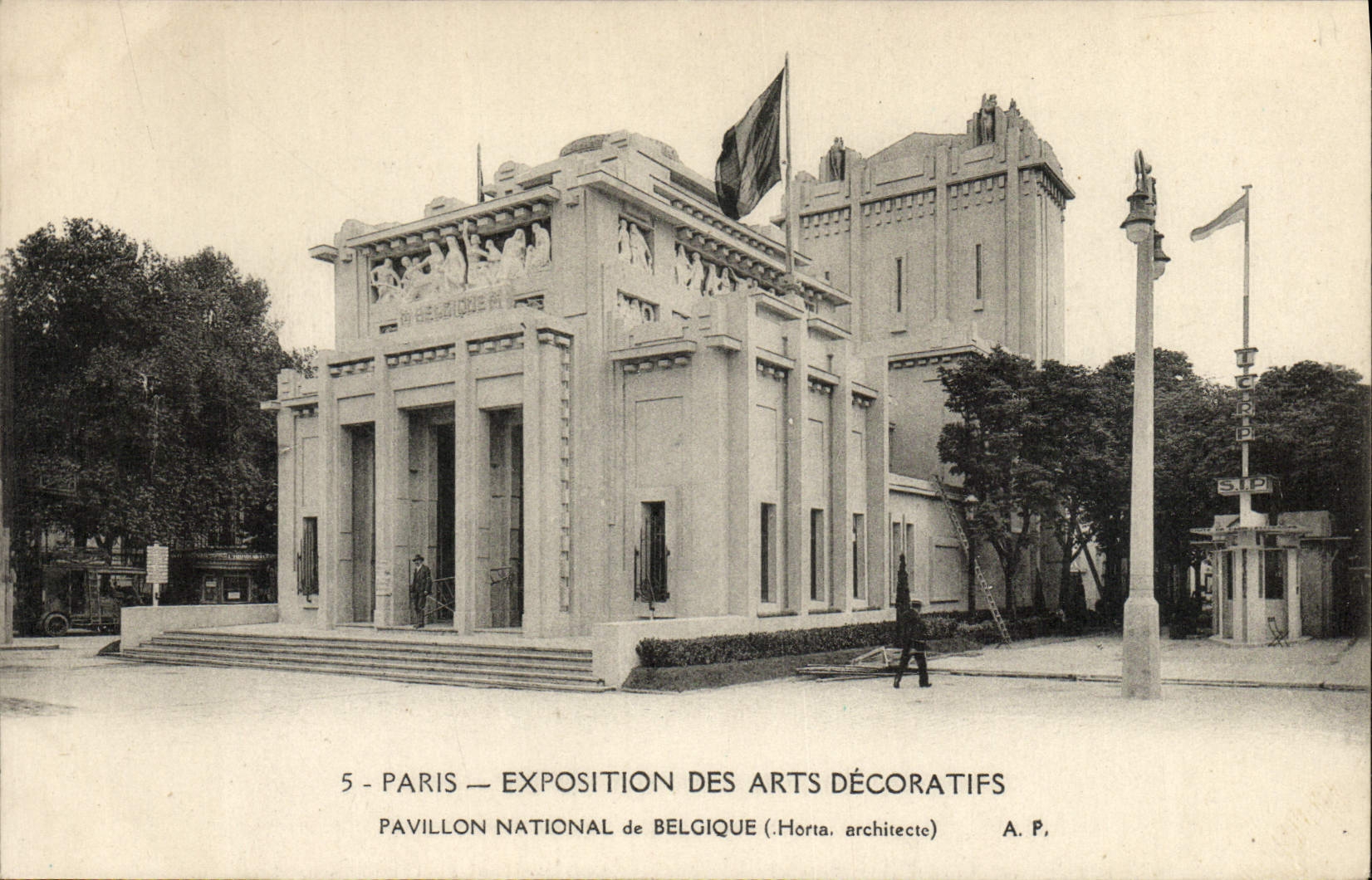 CPA Paris Exposition des Arts Decoratifs Pavillon de Belgique 