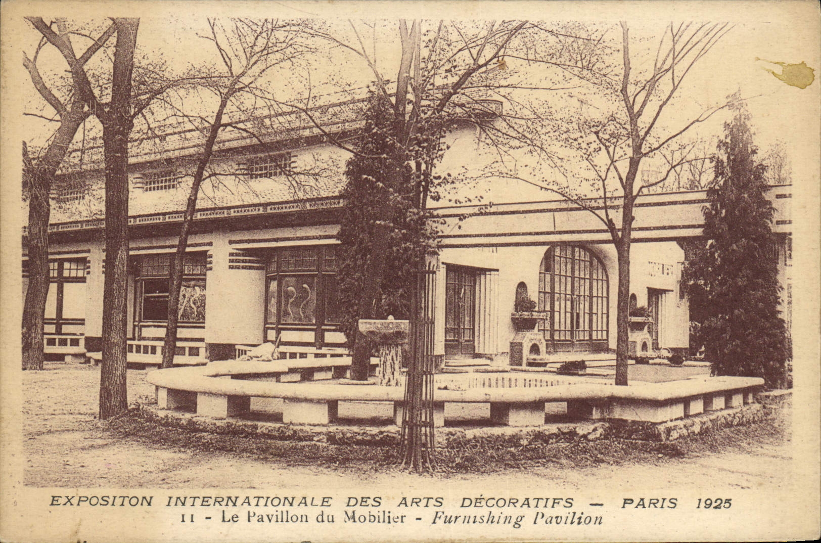 Exposición internacional de la POSTAL de la VENDIMIA de la casa decorativa de París de los artes de los muebles