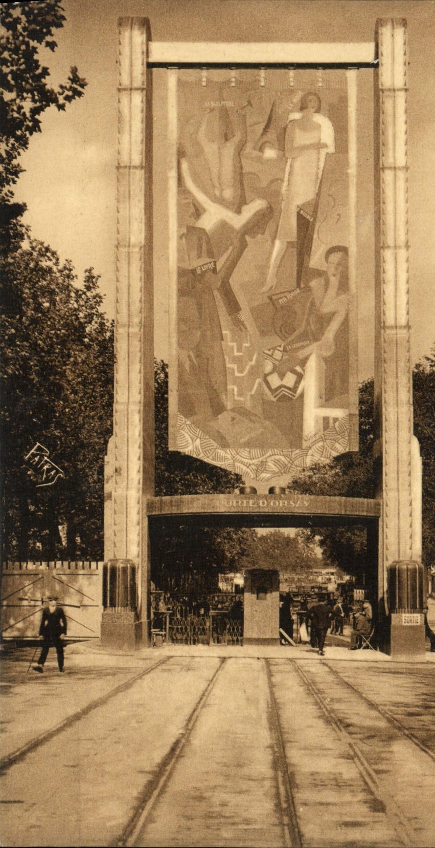 La exposición de la POSTAL de la VENDIMIA de los artes decorativos París lleva de Orsay